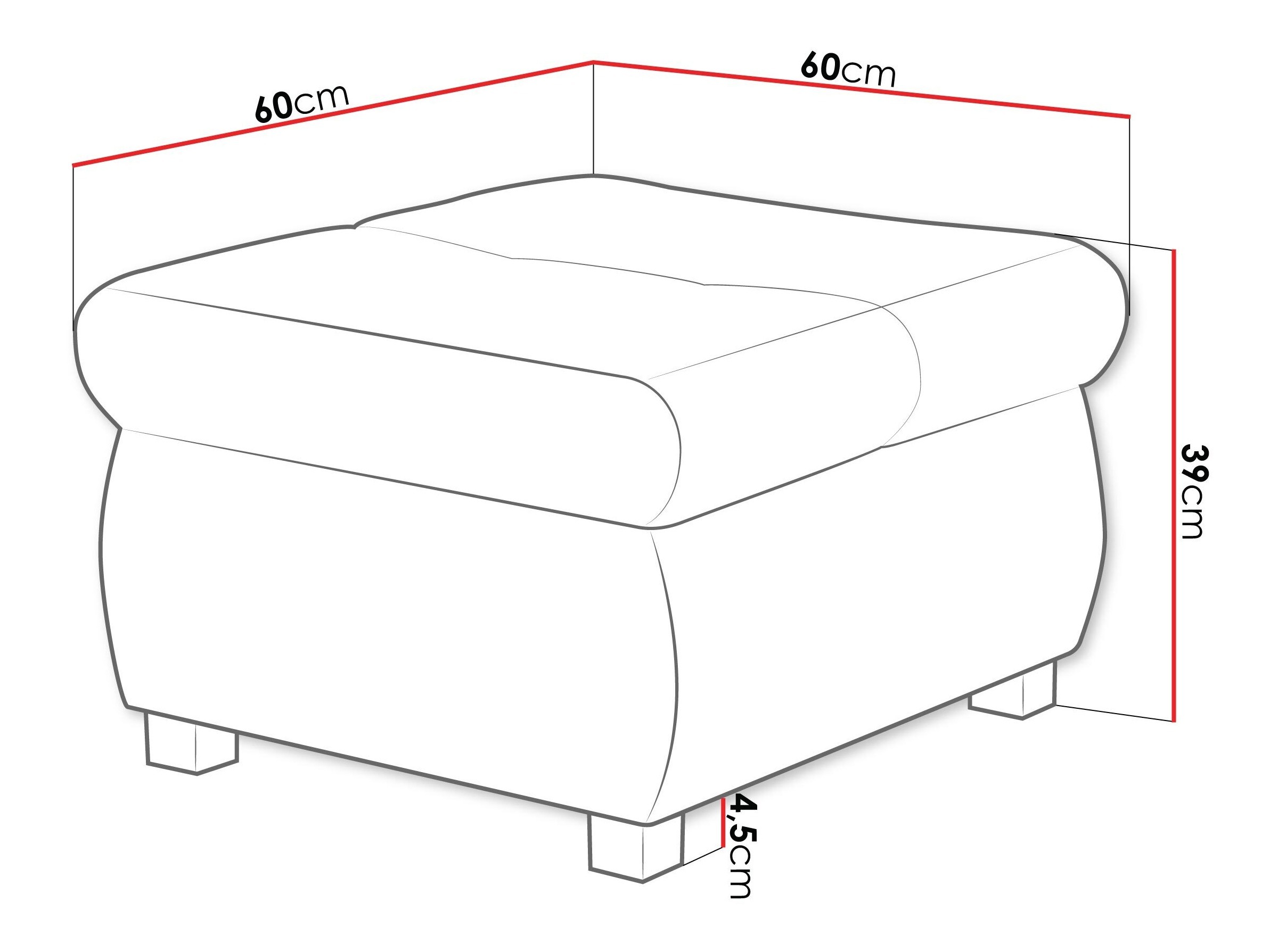 Σκαμπό σαλονιού Comfivo Nitor (Venus Velvet 2932)