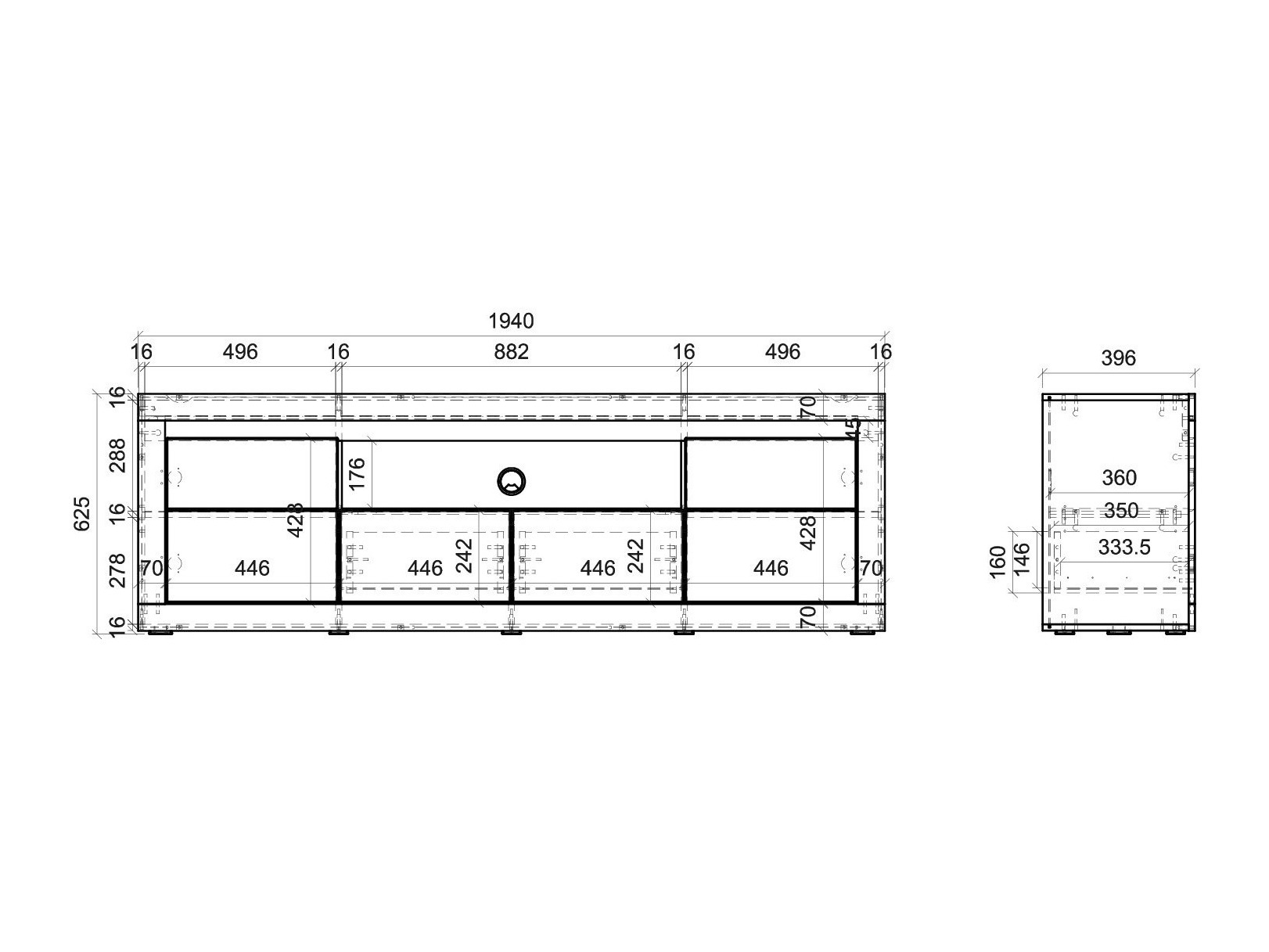 Σετ επίπλων σαλονιού Ophtola 121 (Αριστερά)