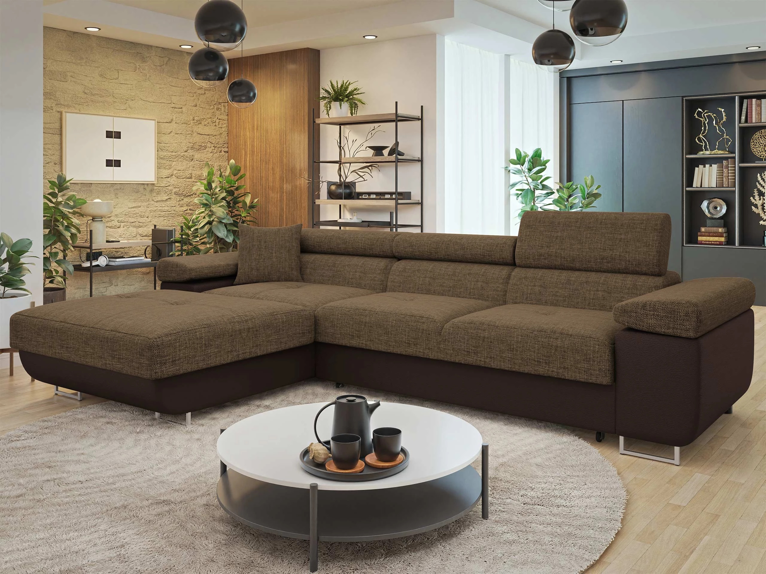 Γωνιακός Καναπές Comfivo Vinetum II (Soft 066 + Lux 03)