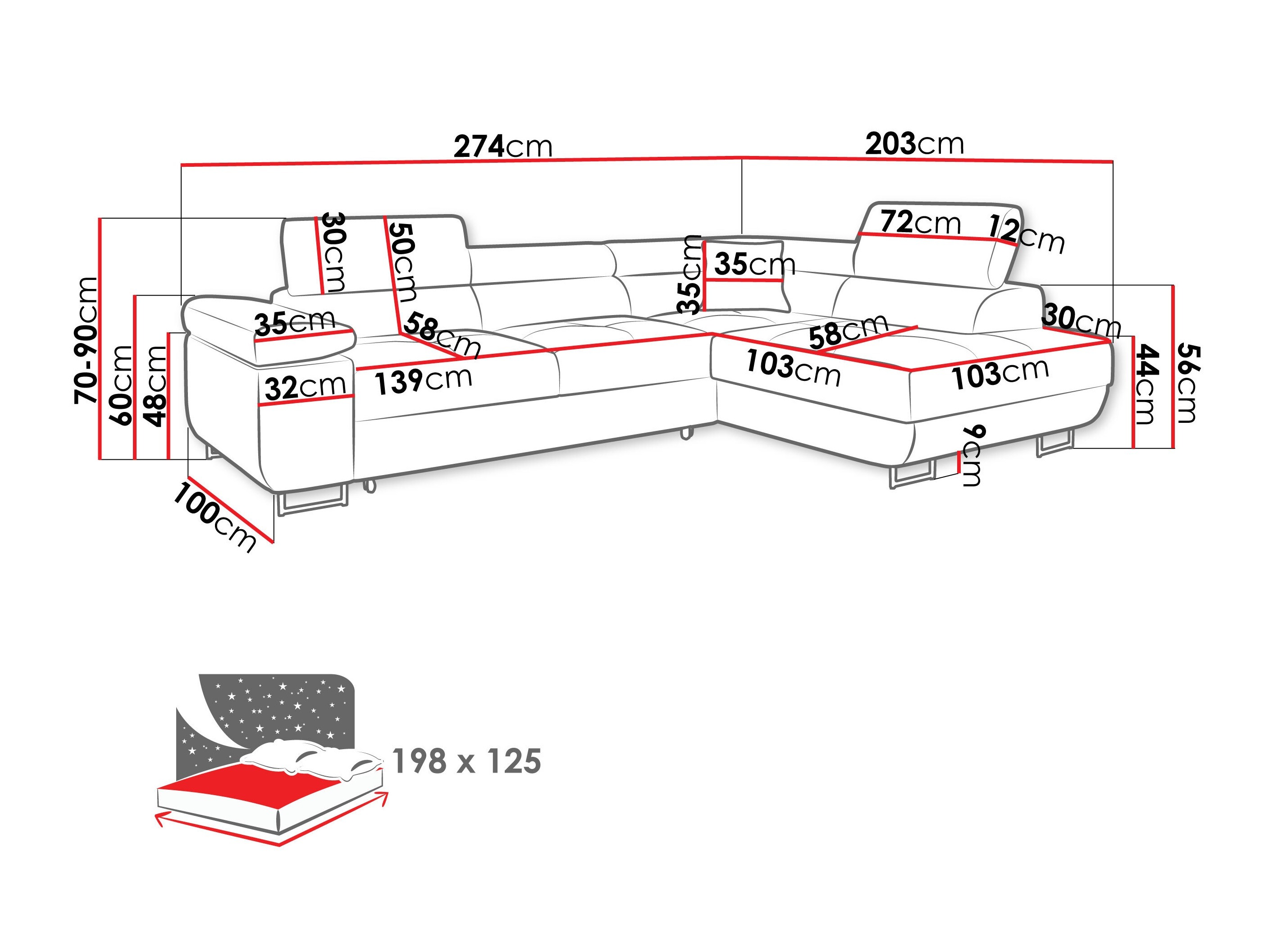 Γωνιακός Καναπές Comfivo Vinetum (Manila 18)