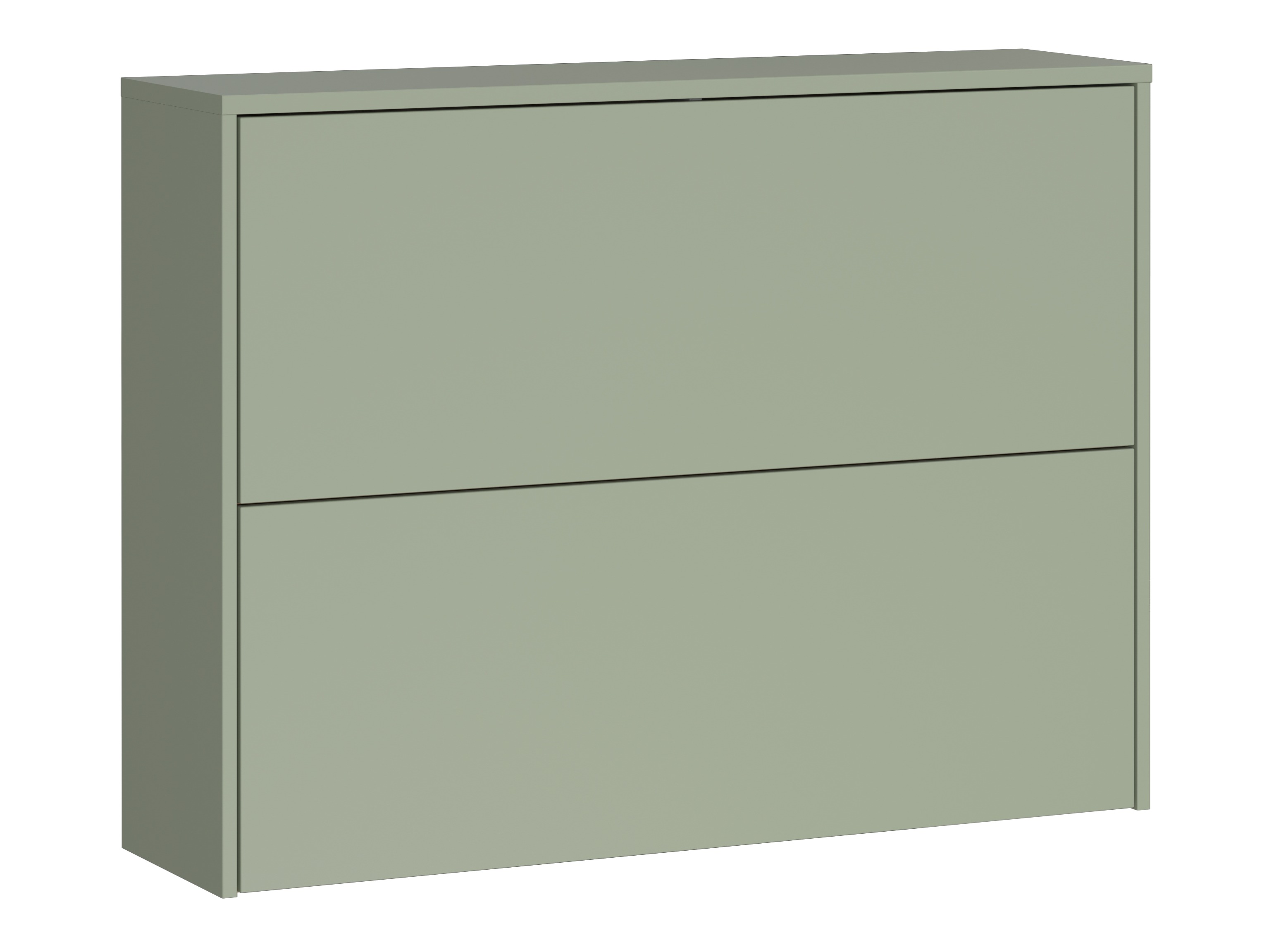 Shoe cabinet Levfena 100 (Green + Navarra oak)
