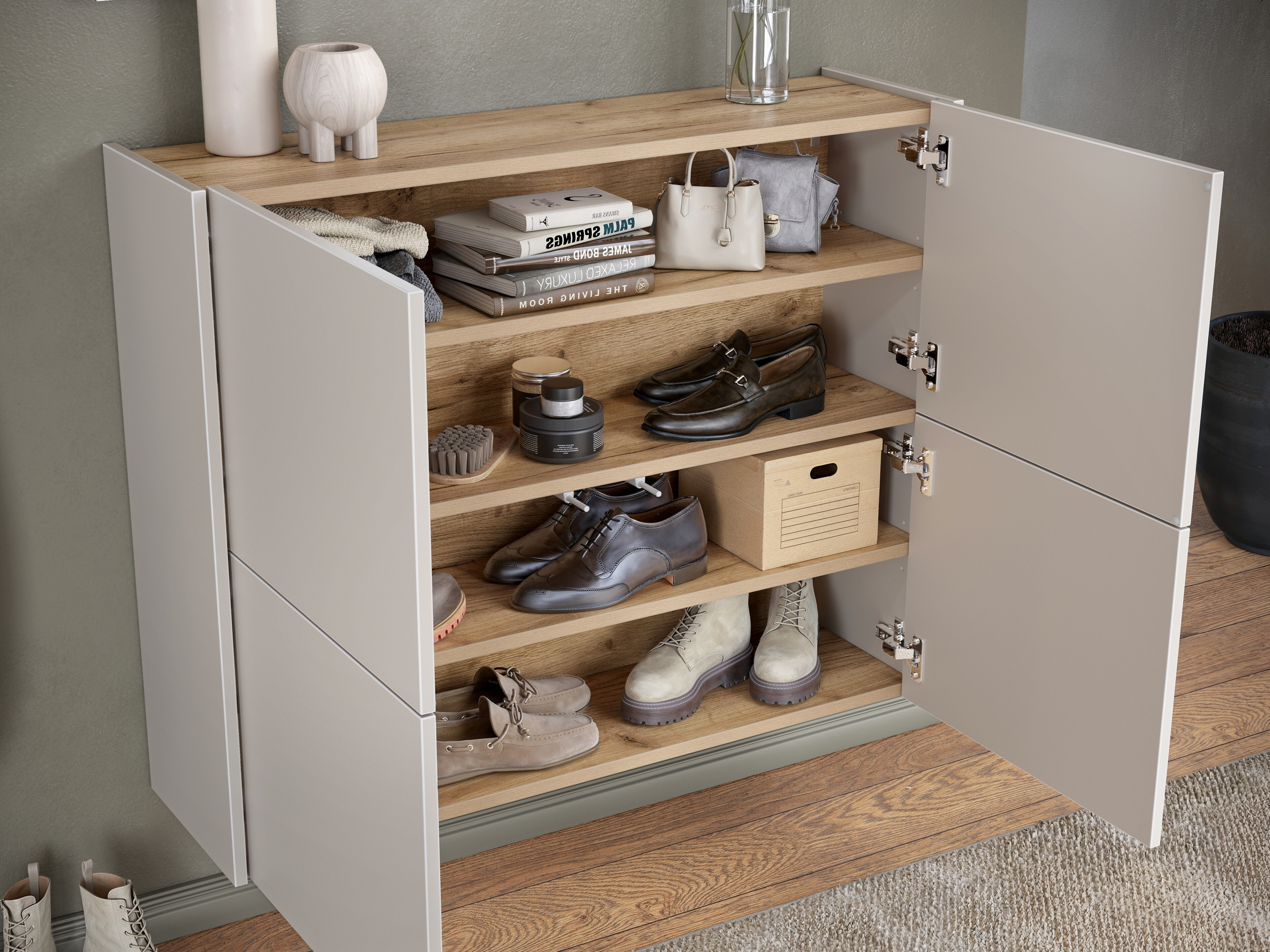 Παπουτσοθήκη Levfena 101 (Κασμίρι + Navarra δρυς)