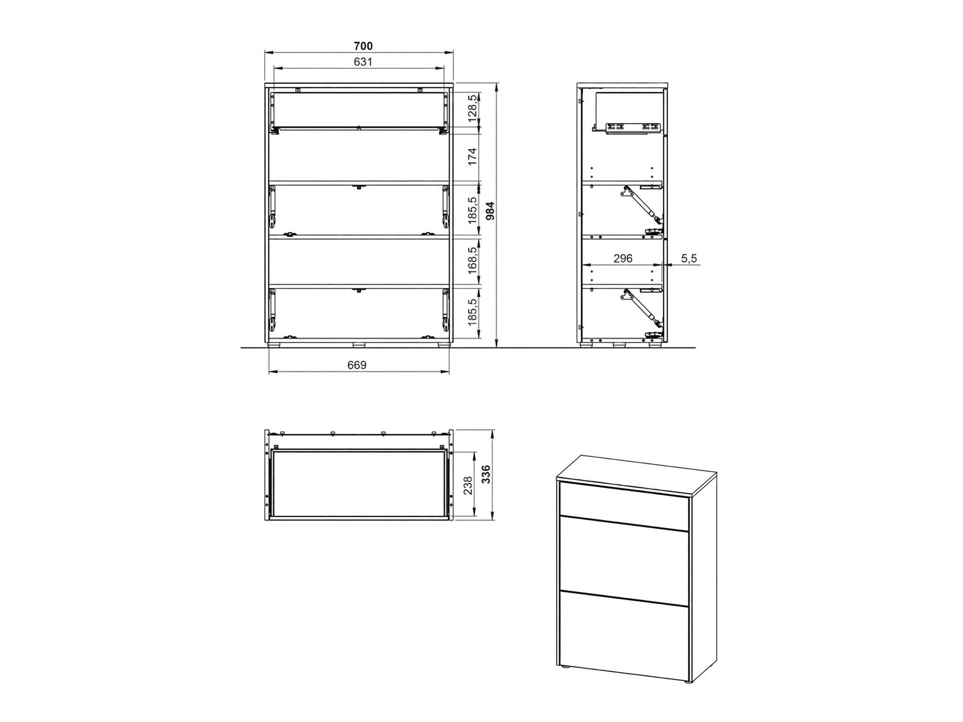 Παπουτσοθήκη Levfena 102 (Κασμίρι + Navarra δρυς)
