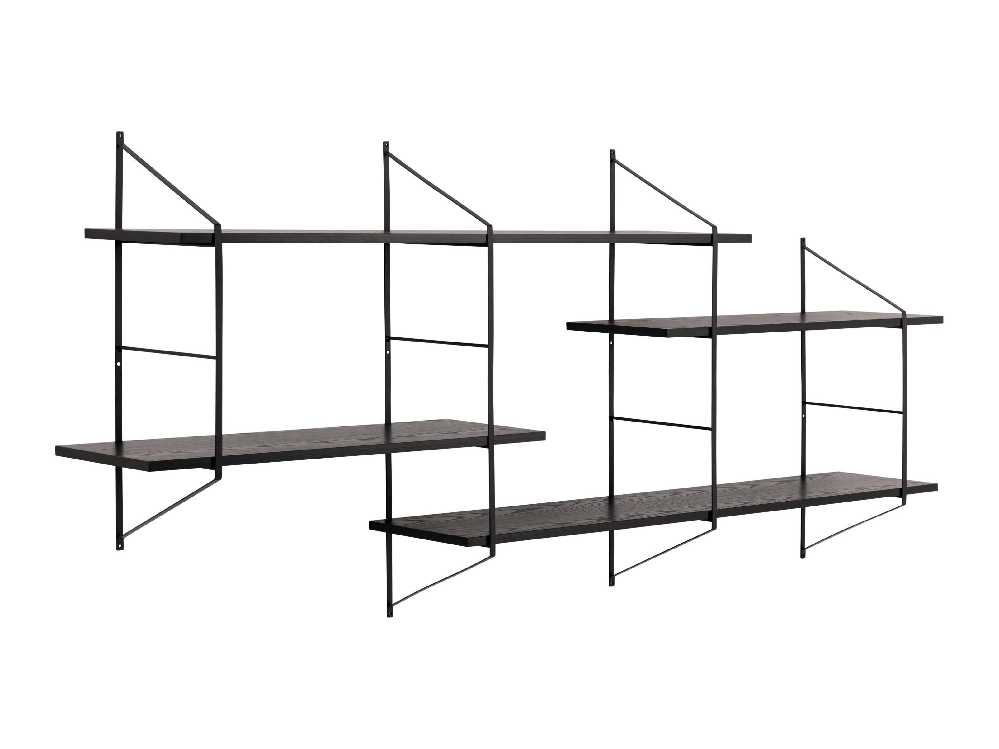 Ράφι τοίχου Norsica 447 (Μαύρο)