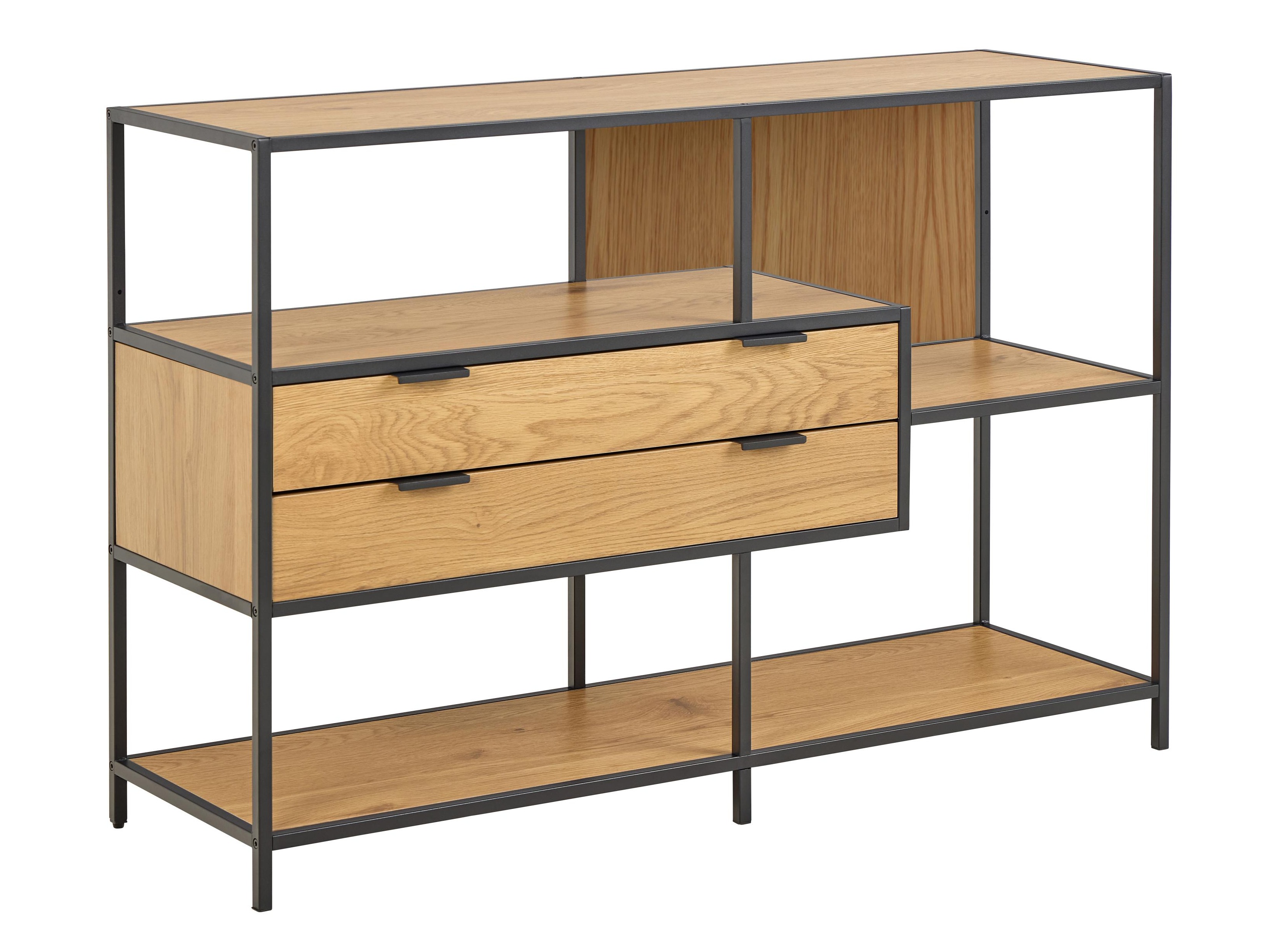 Βιβλιοθήκη Norsica Sevferi 183 (Μαύρο + Άγρια δρυς)