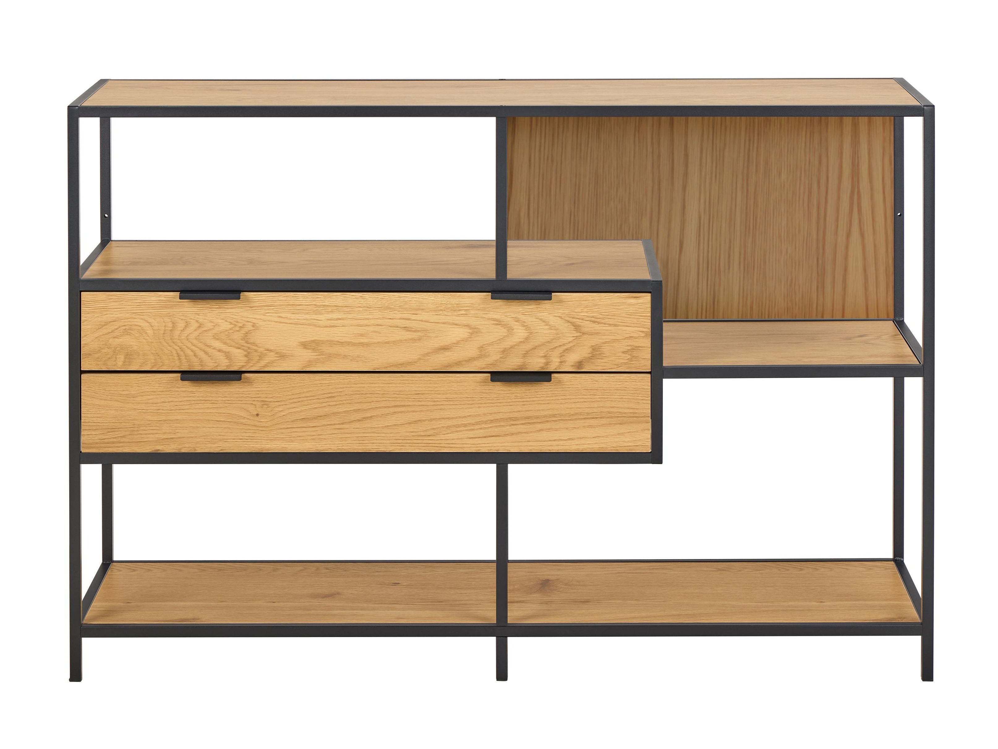 Βιβλιοθήκη Norsica Sevferi 183 (Μαύρο + Άγρια δρυς)