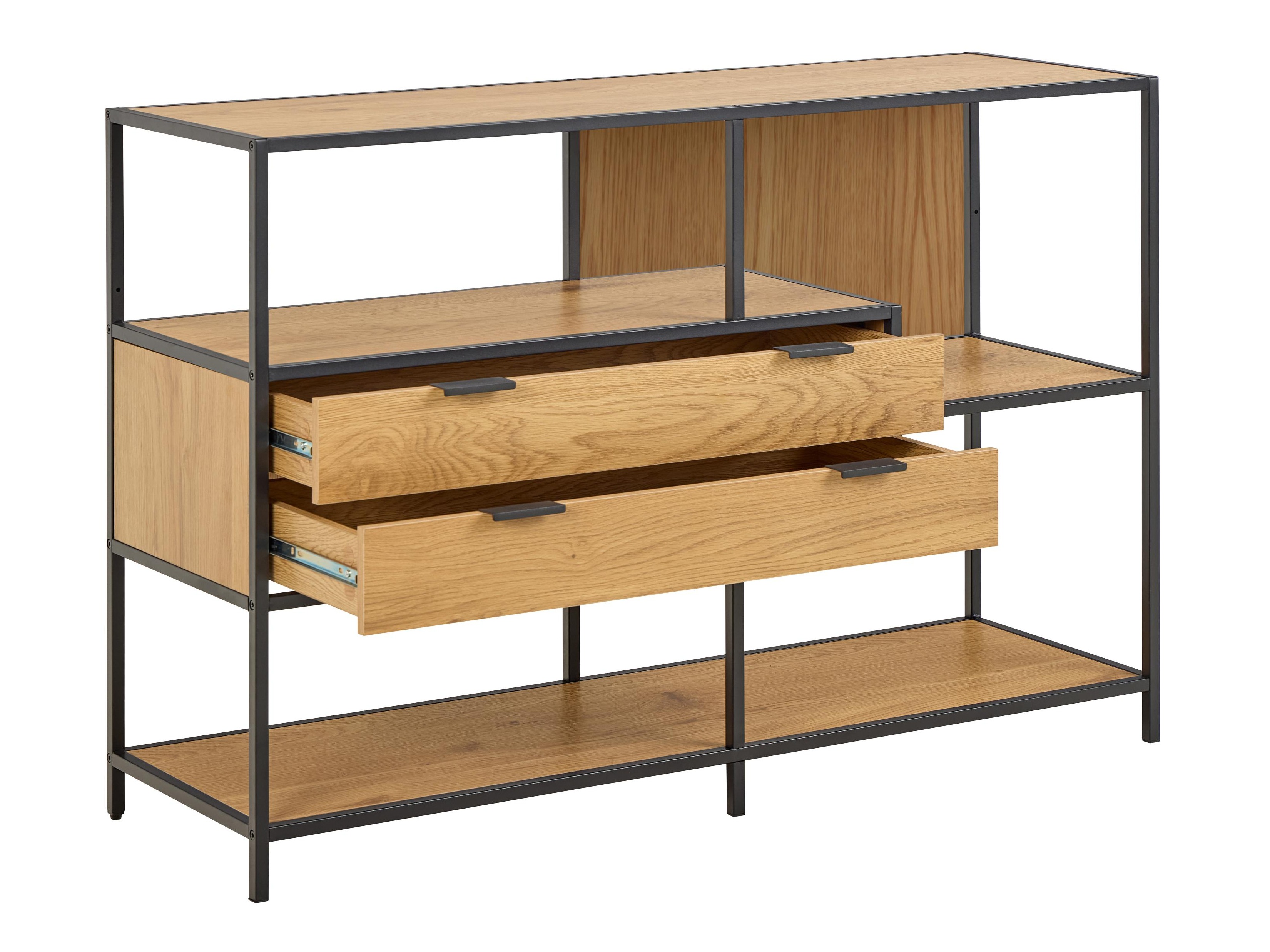 Βιβλιοθήκη Norsica Sevferi 183 (Μαύρο + Άγρια δρυς)