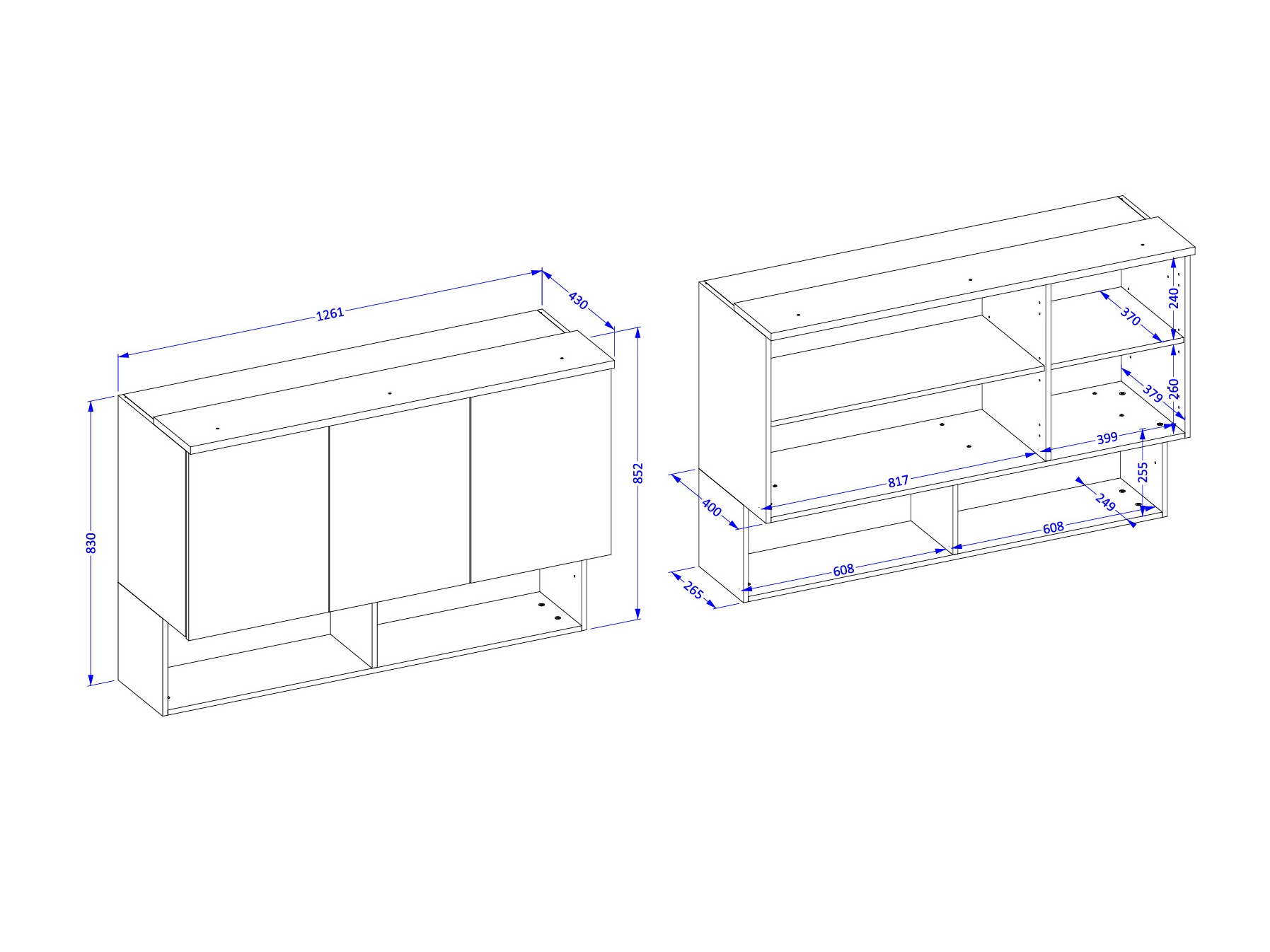 Ντουλάπι τοίχου Nolcala 104 (Δρυς + Μπεζ)