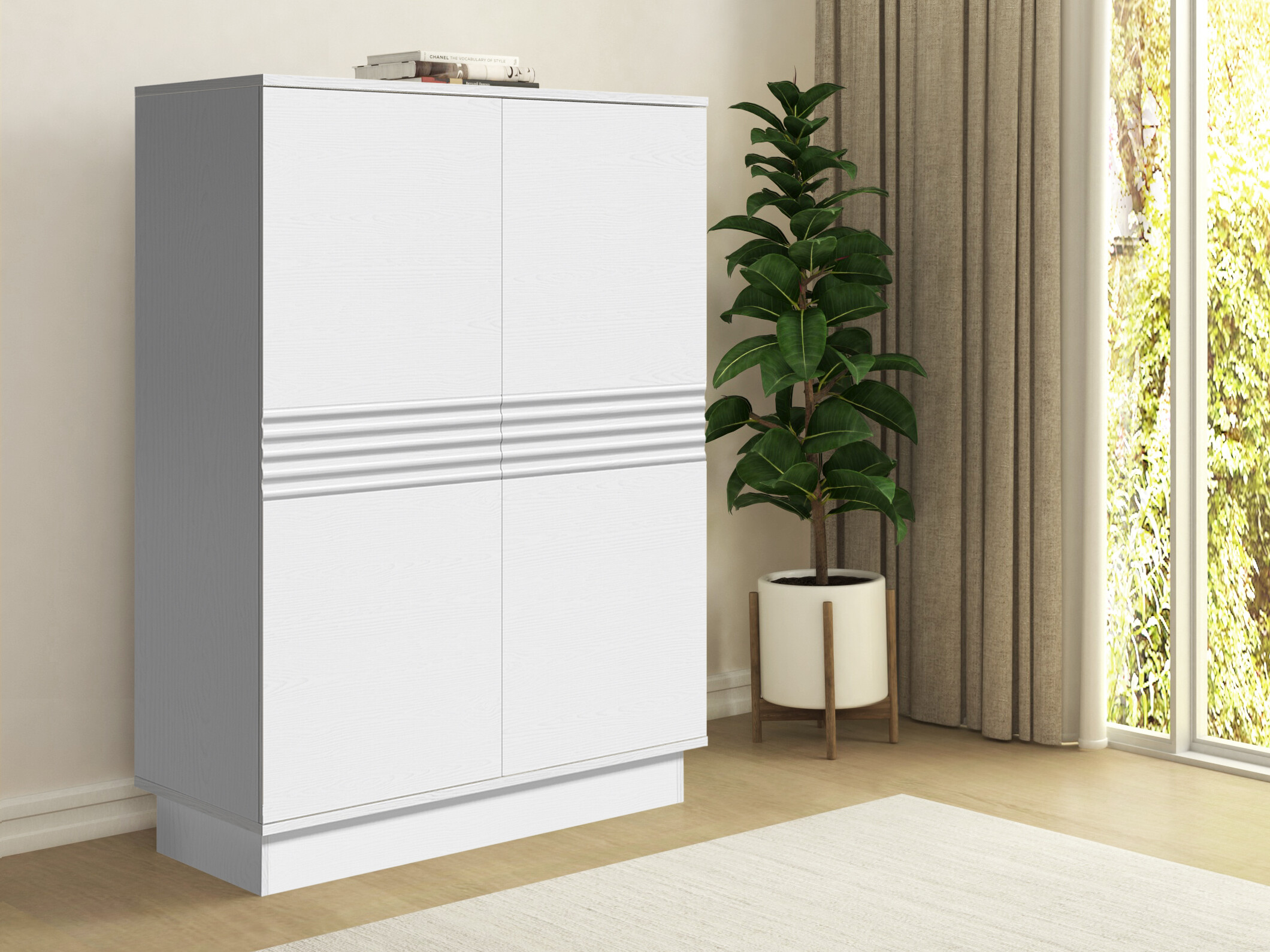 Μπουφέ Denton 1528 (Άσπρο)