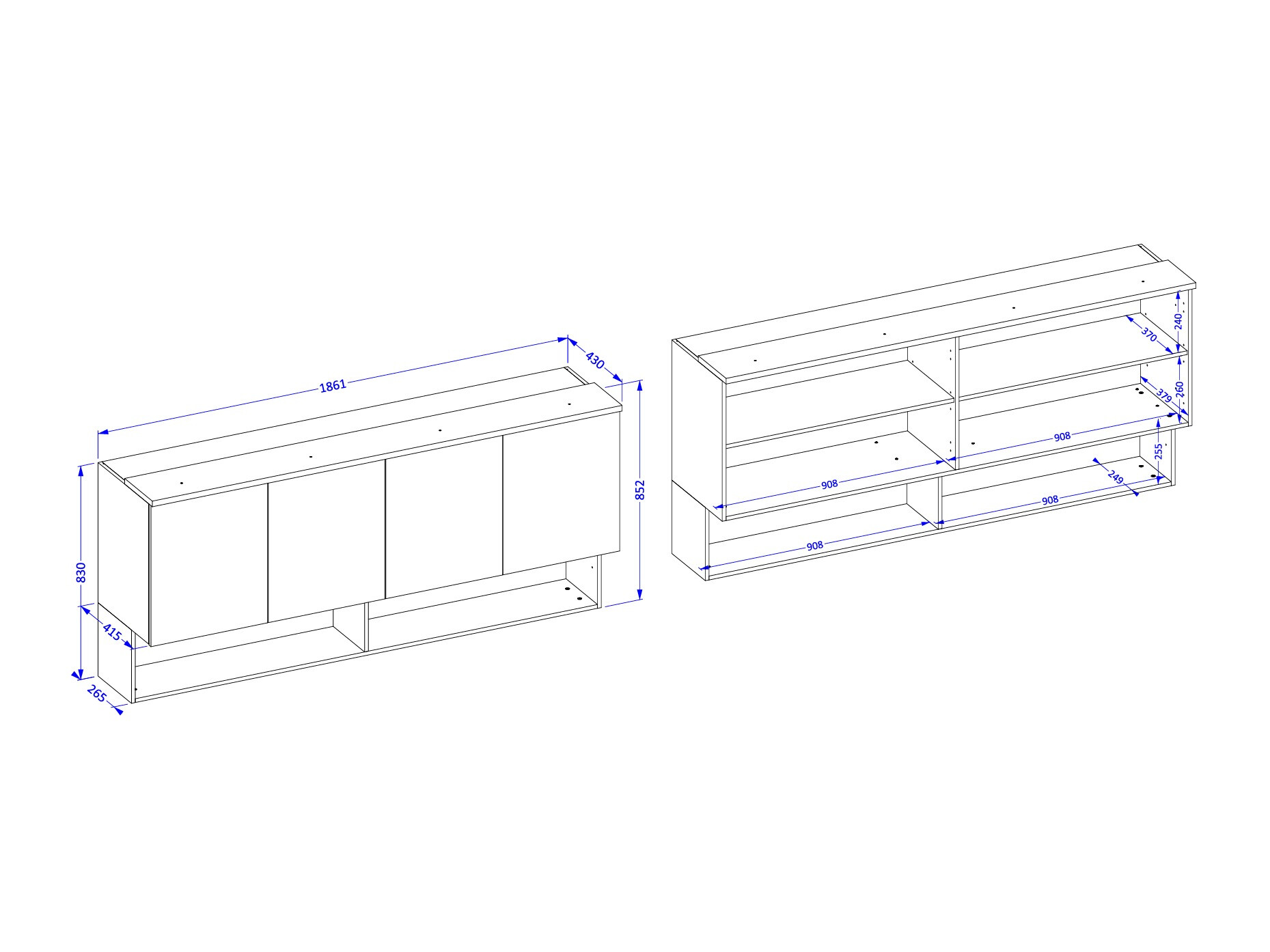 Ντουλάπι τοίχου Nolcala 106 (Δρυς + Μπεζ)