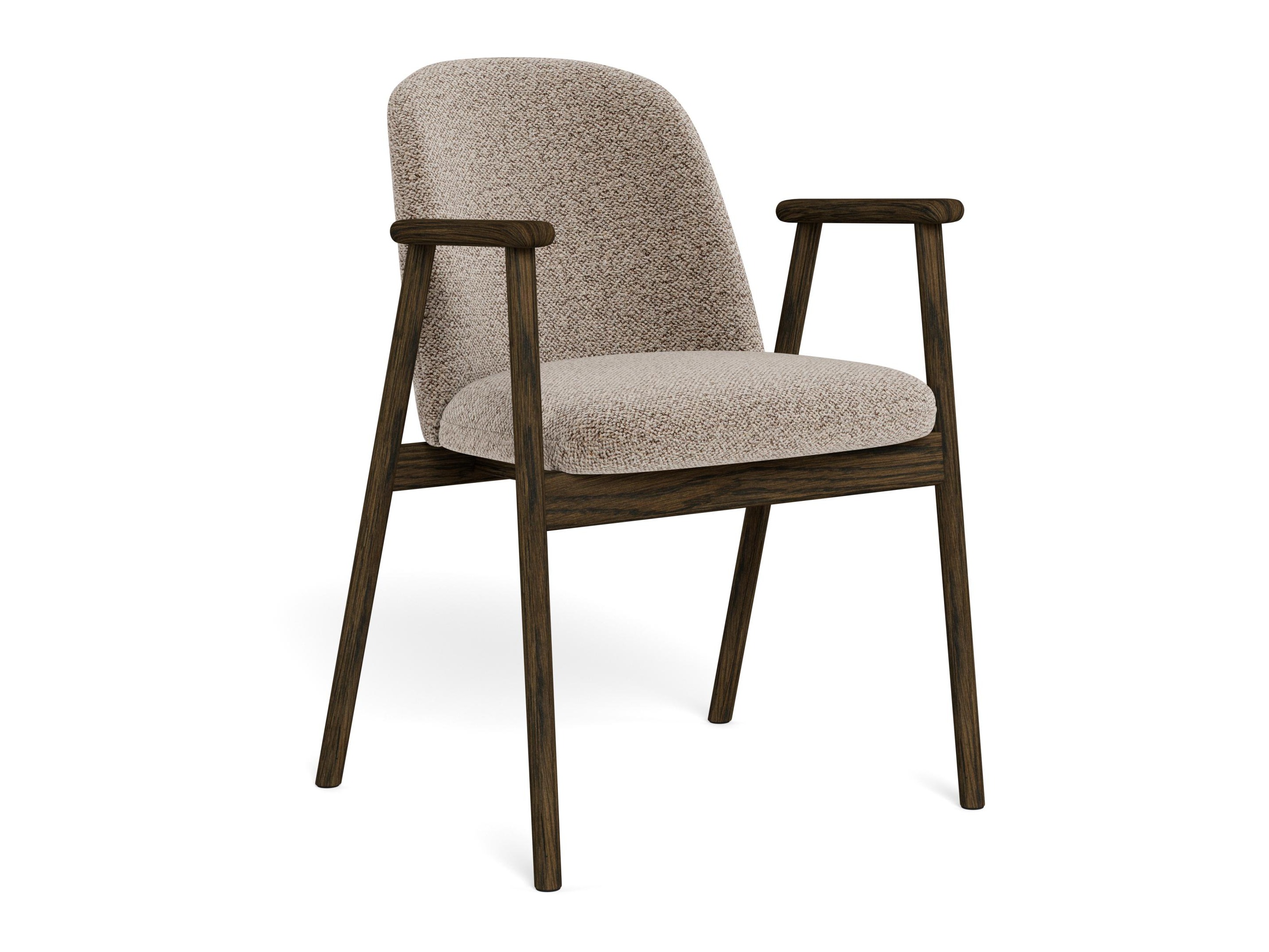 Καρέκλα Norsica 890 (Μπεζ + Σκούρο ξύλο)