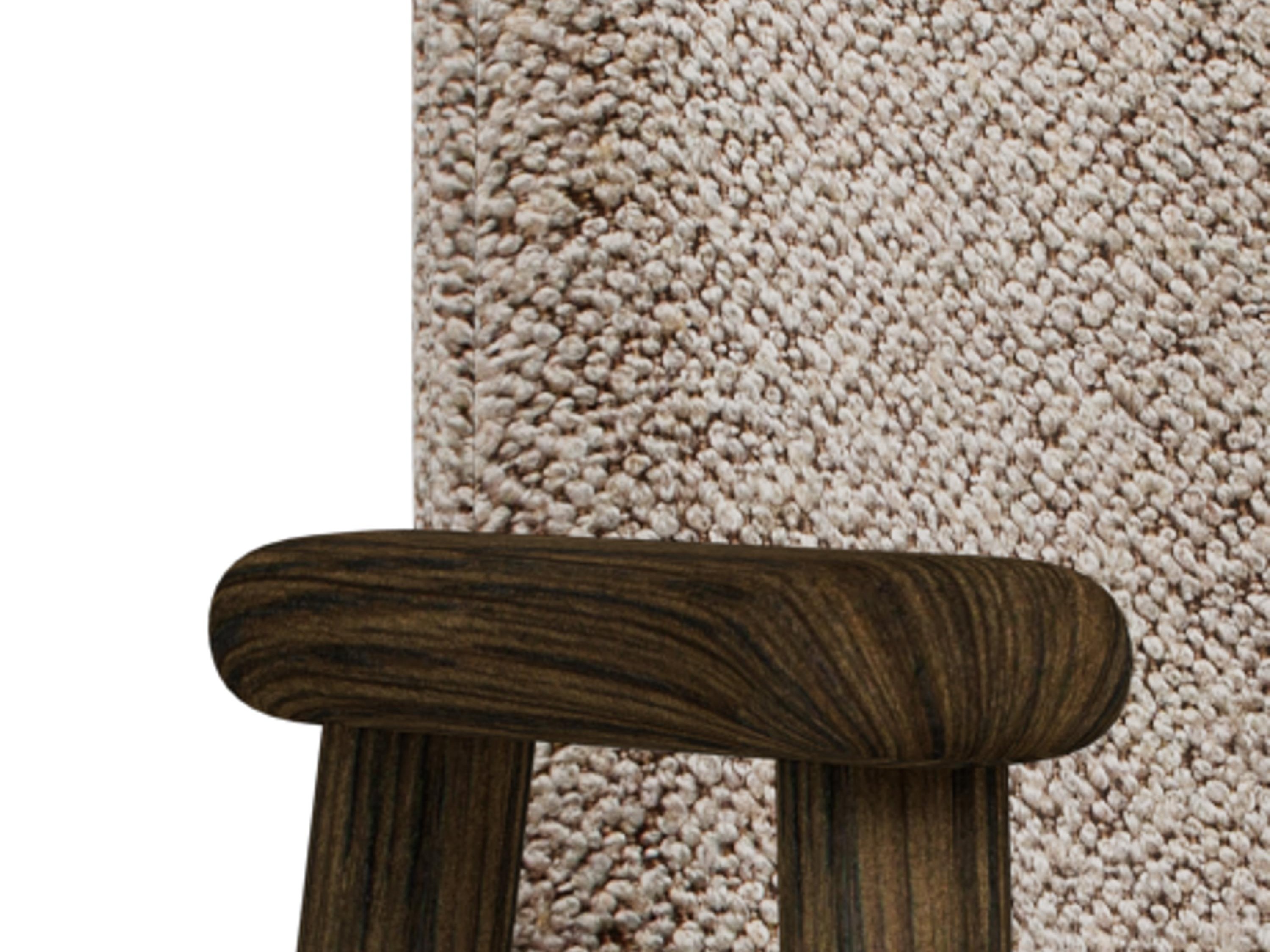 Καρέκλα Norsica 890 (Μπεζ + Σκούρο ξύλο)