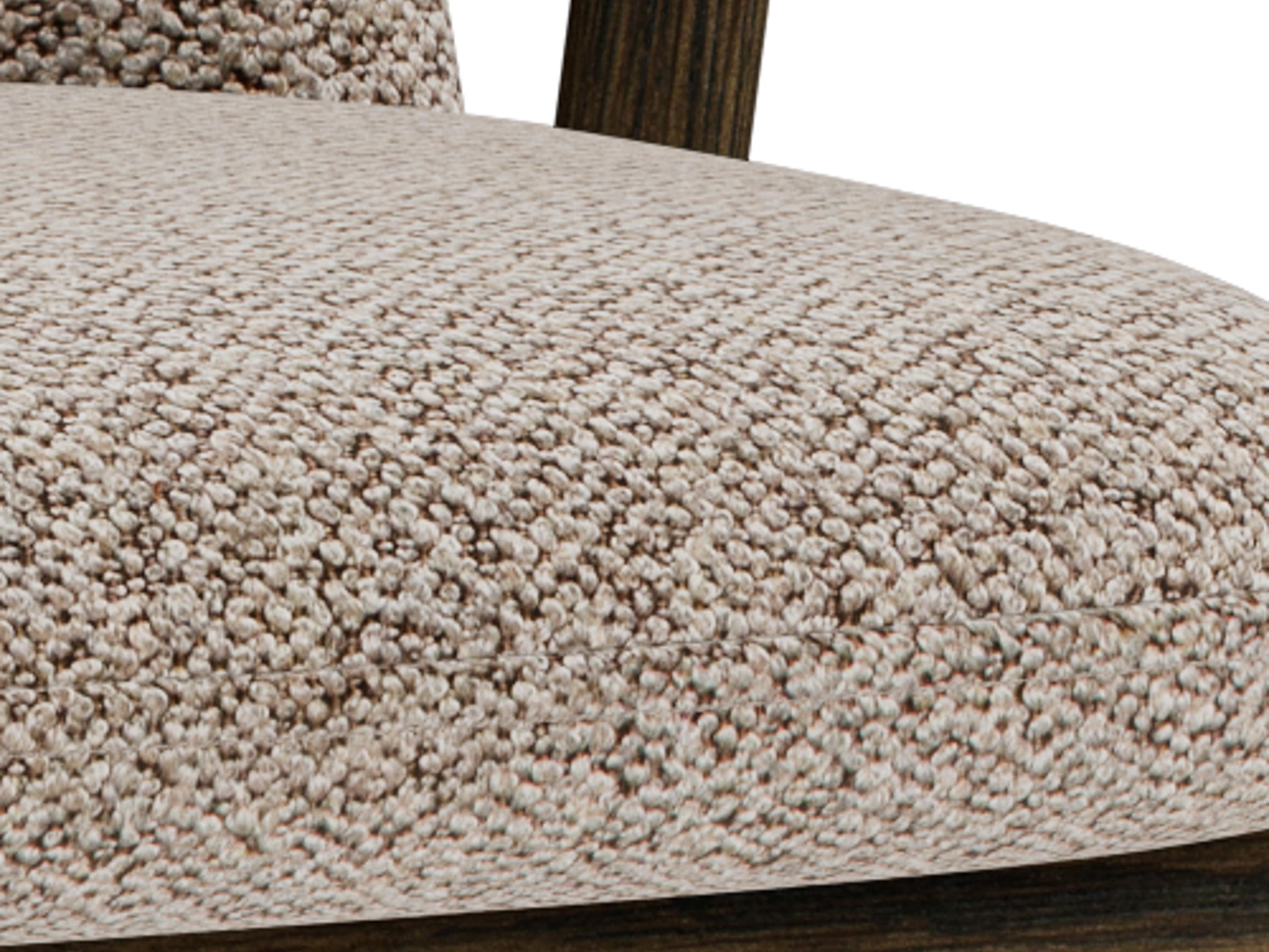 Καρέκλα Norsica 890 (Μπεζ + Σκούρο ξύλο)