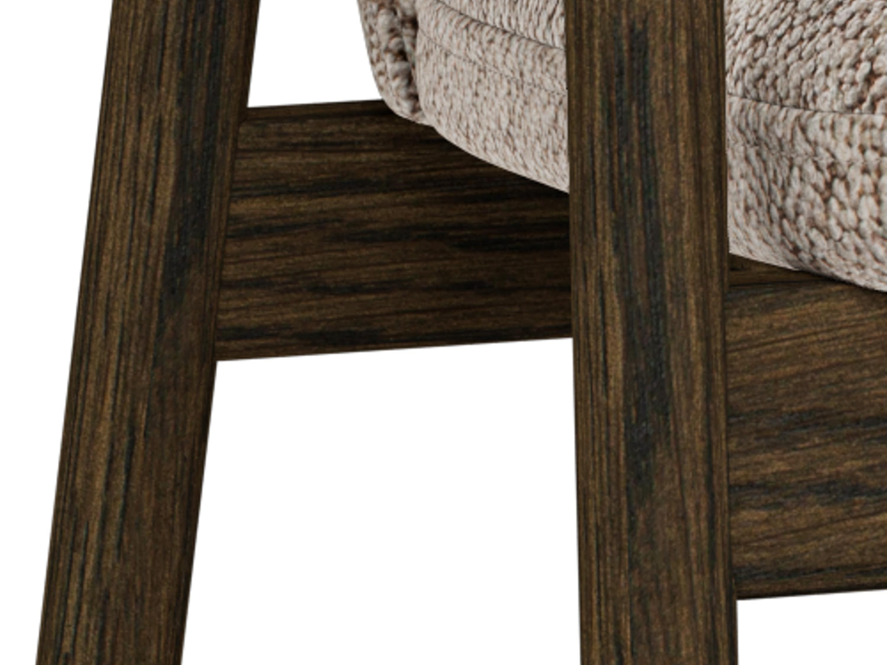 Καρέκλα Norsica 890 (Μπεζ + Σκούρο ξύλο)