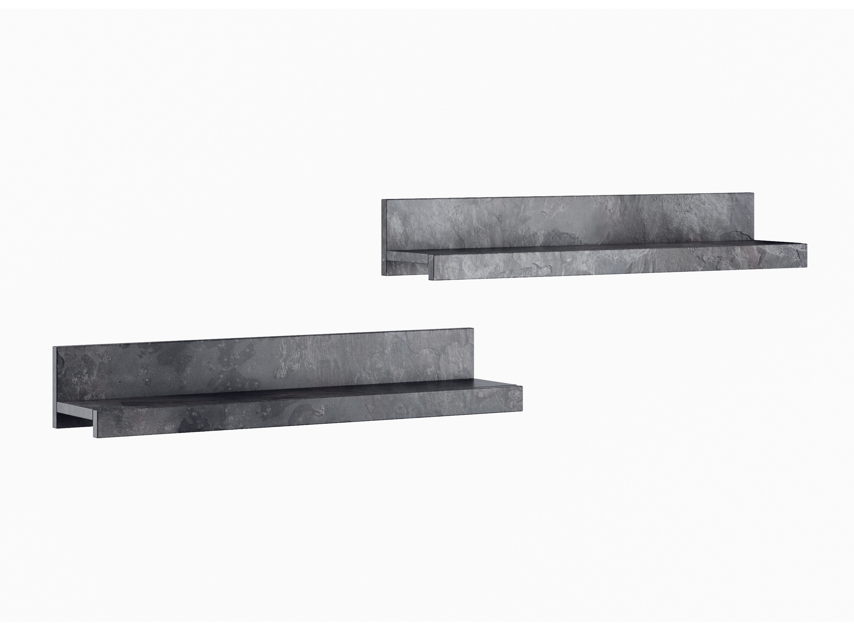 Σετ κρεμαστών ραφιών Torvire 105 (Σκούρο σκυρόδεμα)