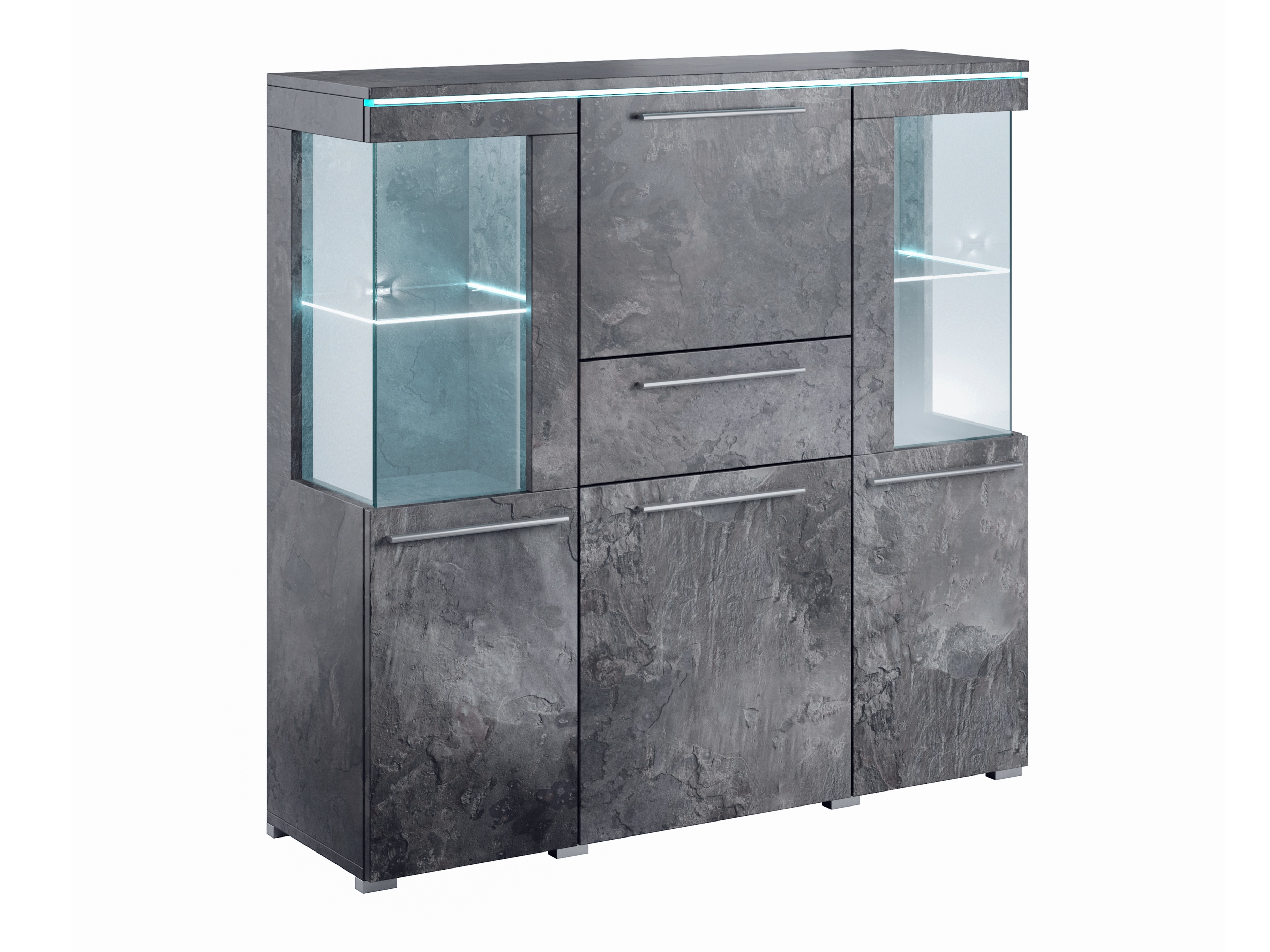 Συρταριέρα Torvire 115 (Σκούρο σκυρόδεμα)