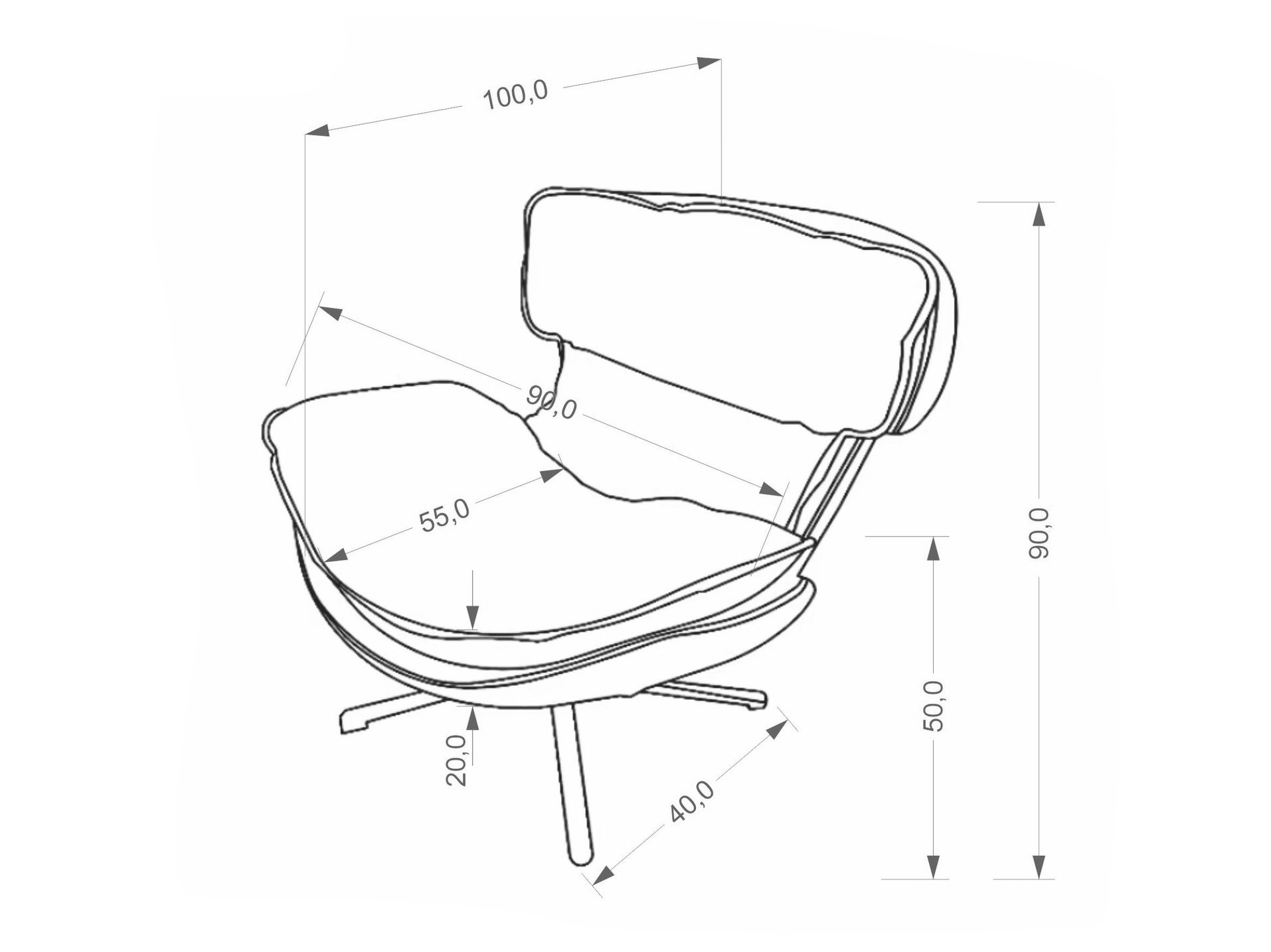 Πολυθρόνα Houston 2107 (Μπεζ)