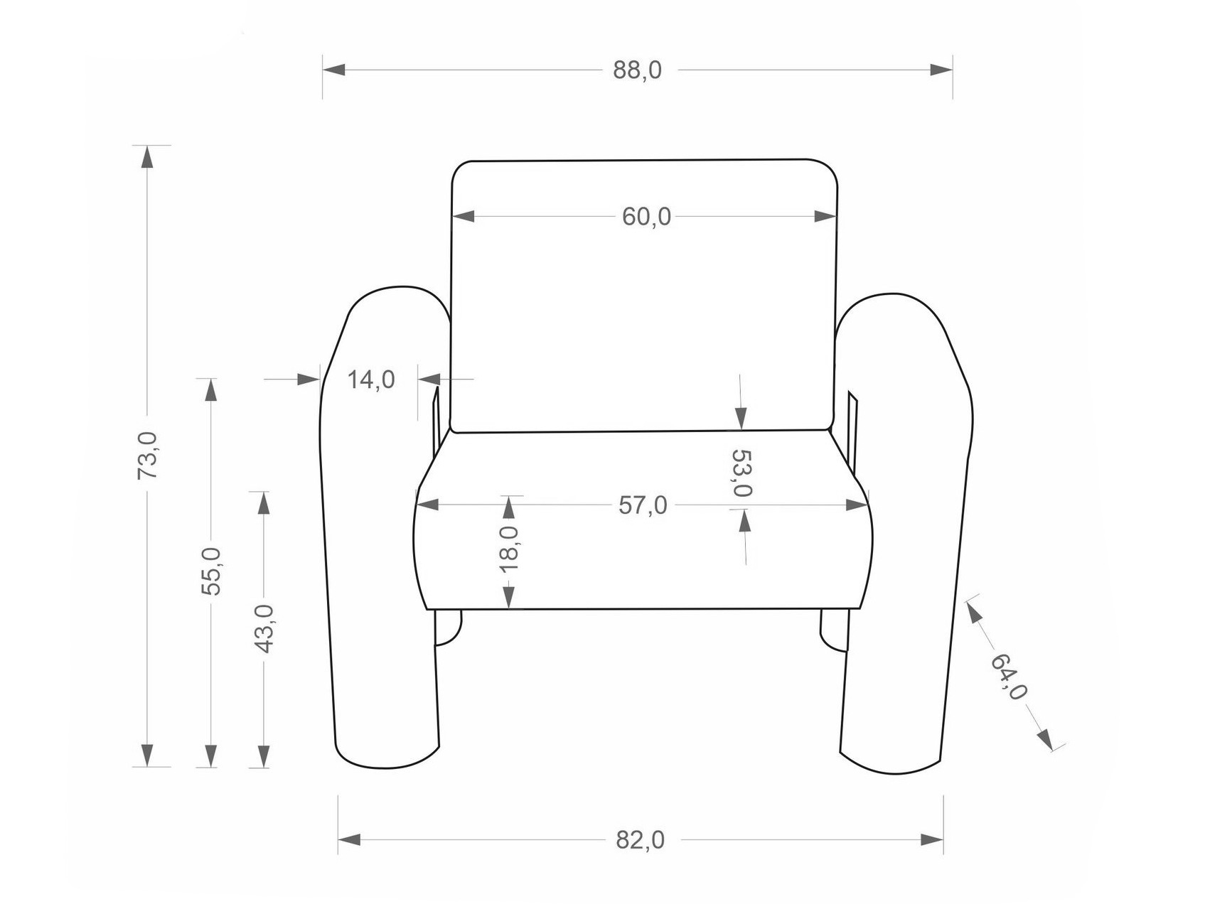 Πολυθρόνα Houston 2111