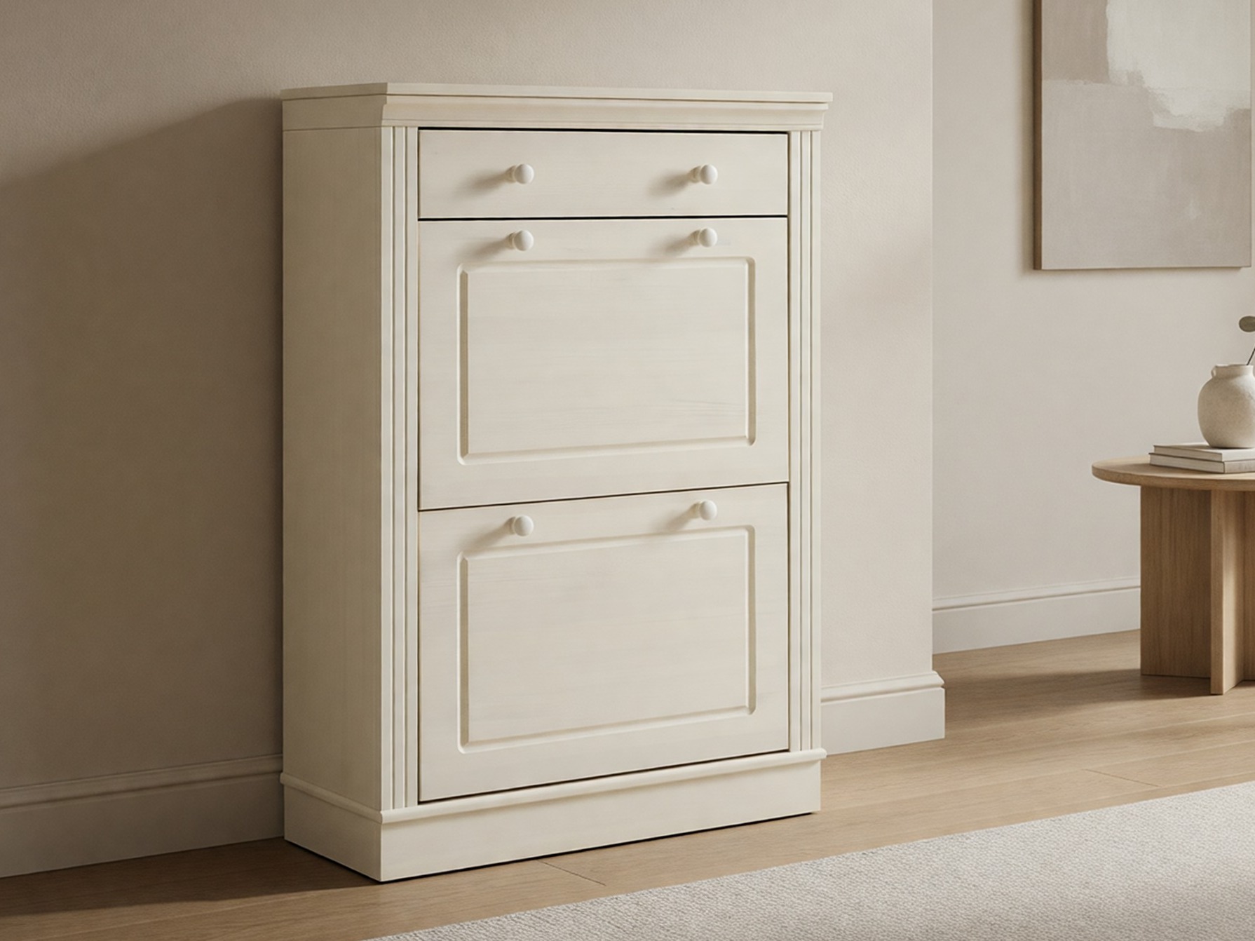 Παπουτσοθήκη Saltoro 132 (Άσπρο)