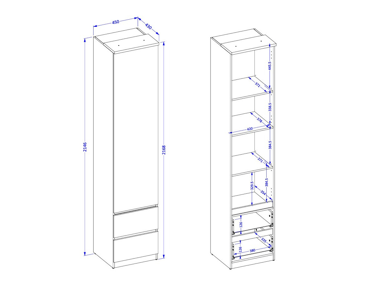 Βιβλιοθήκη Nolcala 115 (Δρυς + Μπεζ)