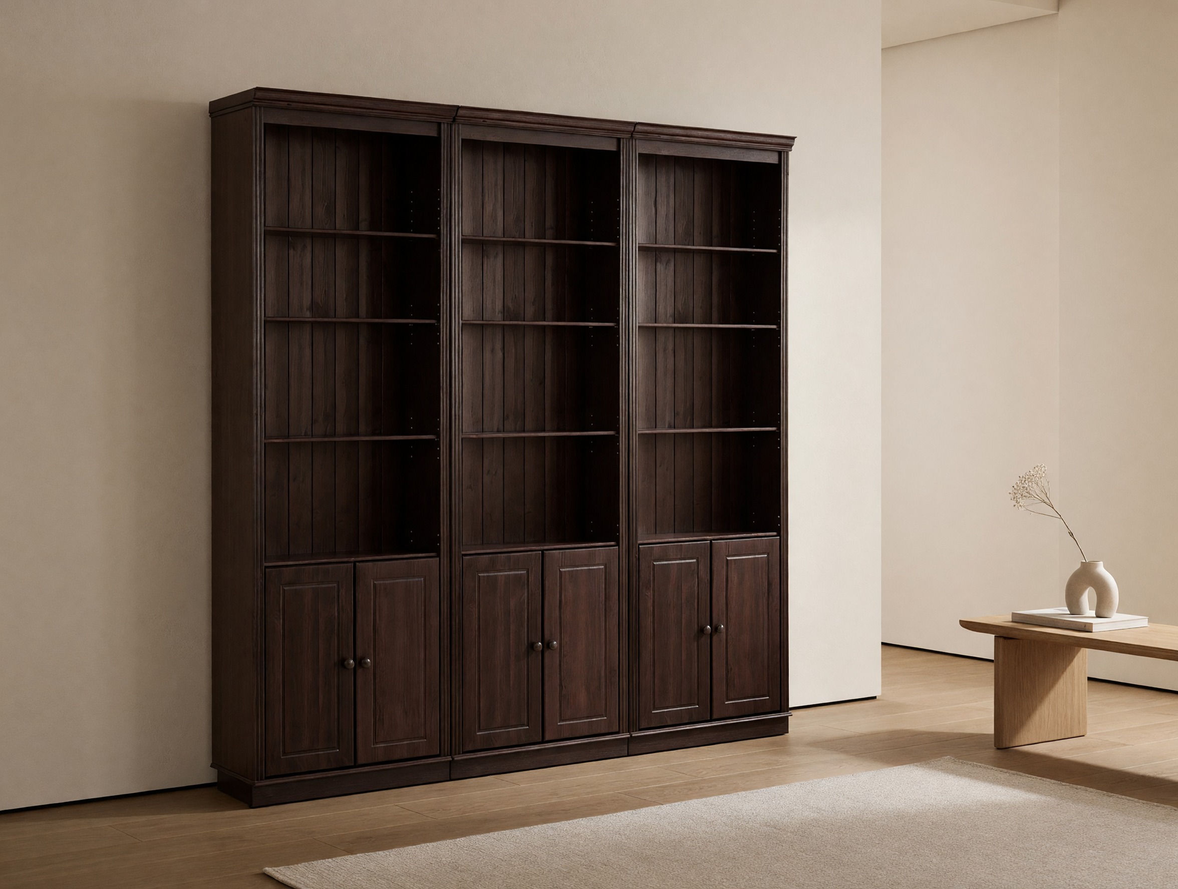 Συλλογή ραφιών Saltoro 117 (Σκούρο καφέ)