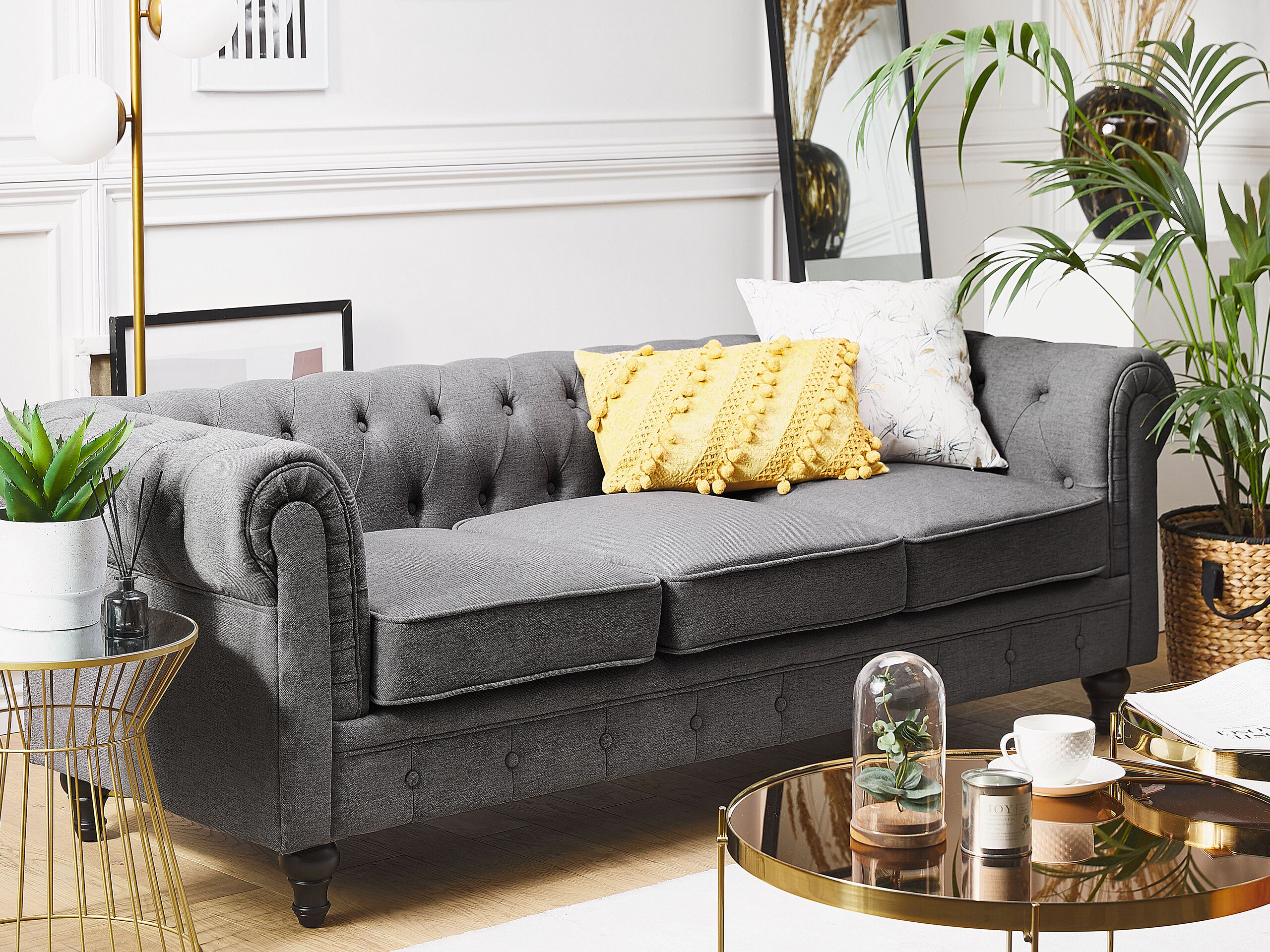 English-style sofa Cirdoro 100 (Grey)