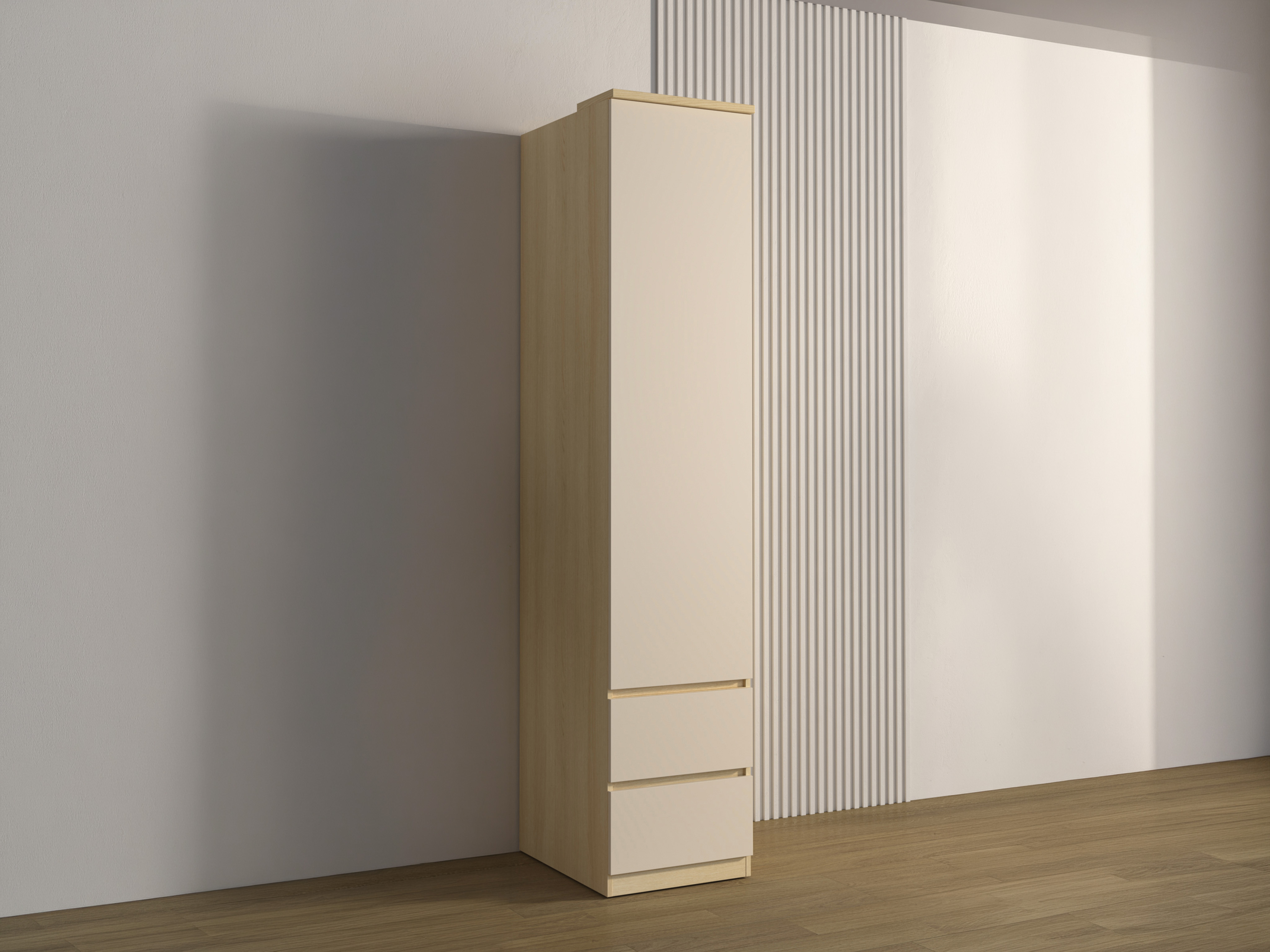 Wardrobe Nolcala 119 (Oak + Beige)
