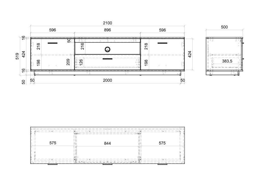 Έπιπλο τηλεόρασης Tencati 100