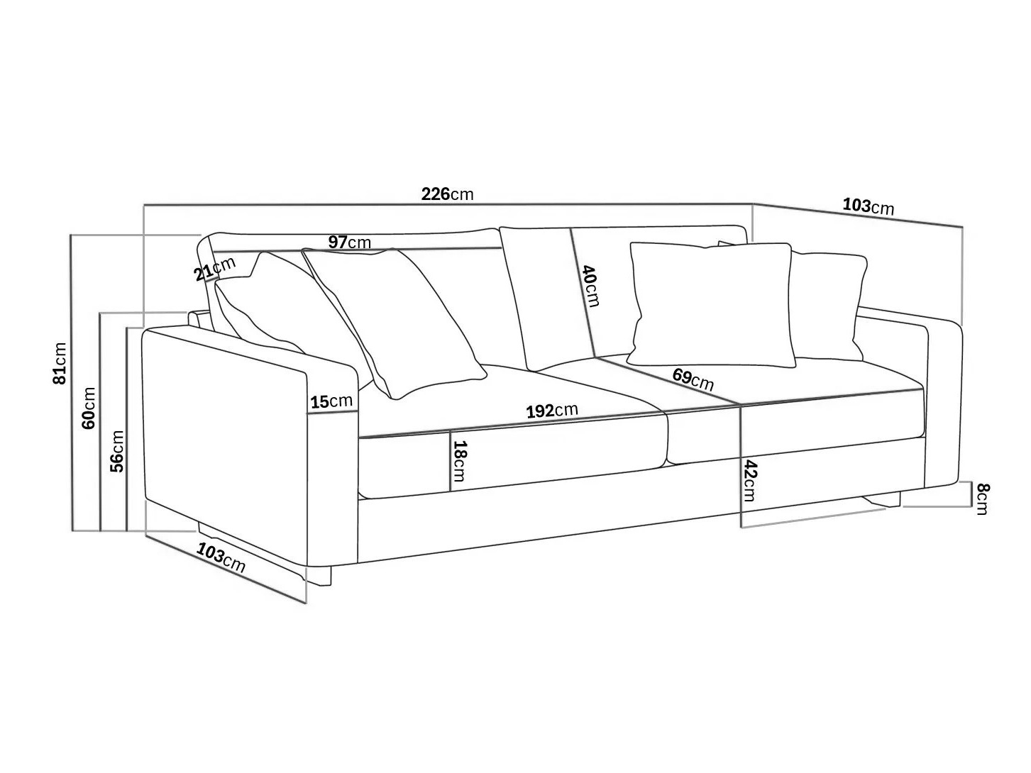 Καναπές Tivsoe 109 (Storm 02)