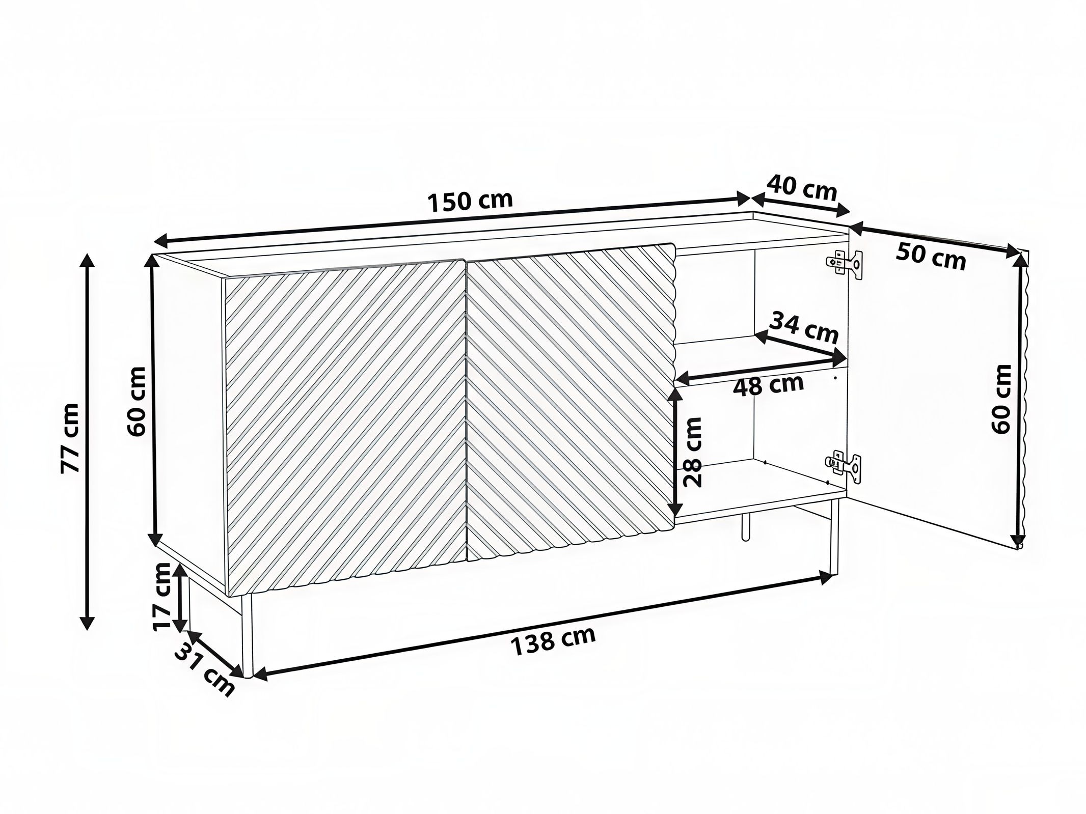 Μπουφέ Berwyn 3251