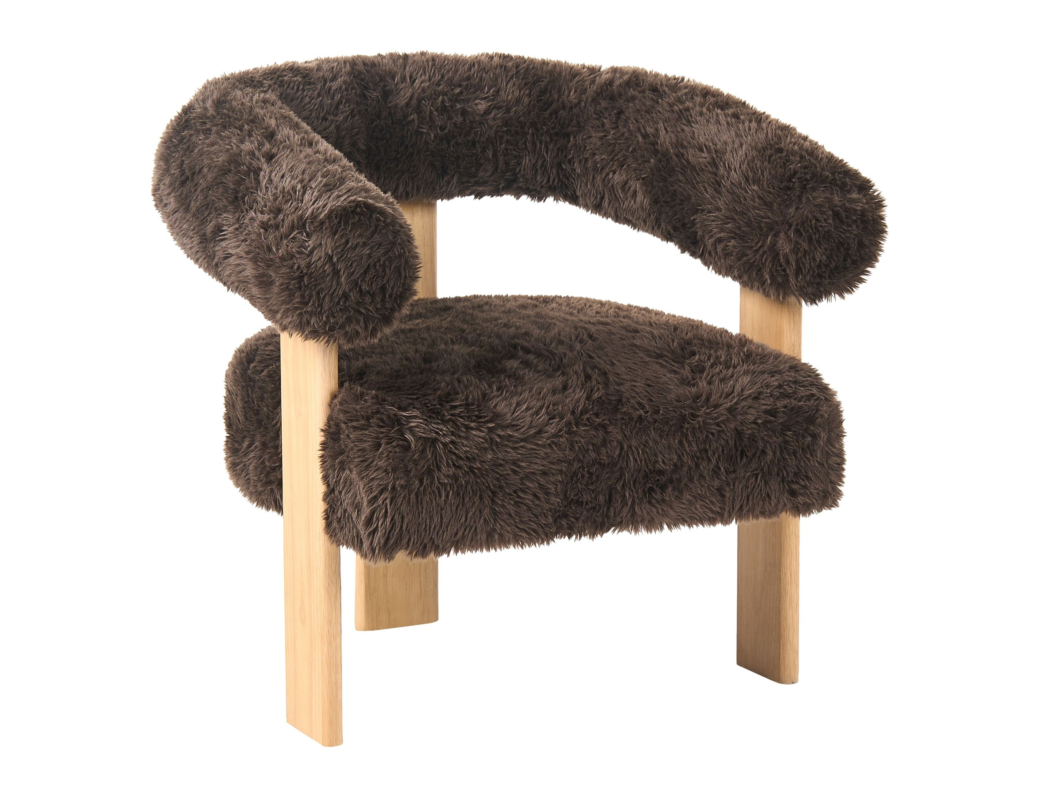 Πολυθρόνα Berwyn 3264 (Σκούρο καφέ + Ανοιχτό καφέ)