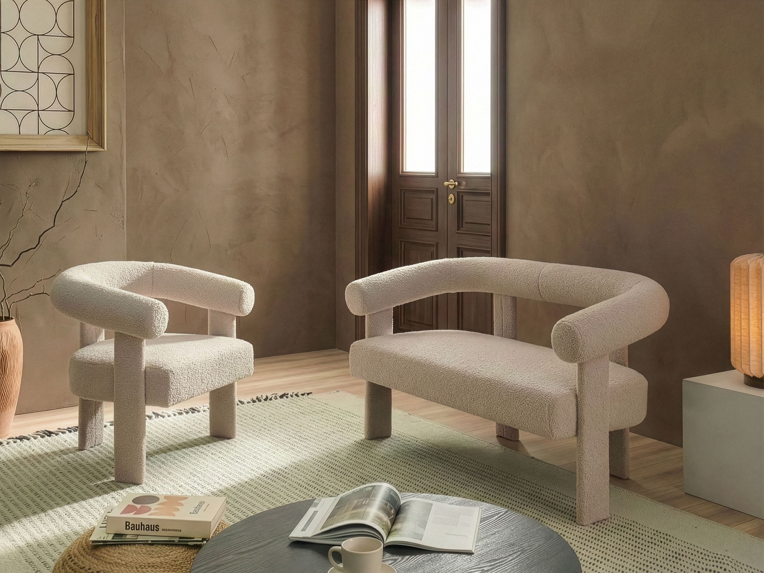 Πολυθρόνα Berwyn 3268 (Ανοιχτό μπεζ)