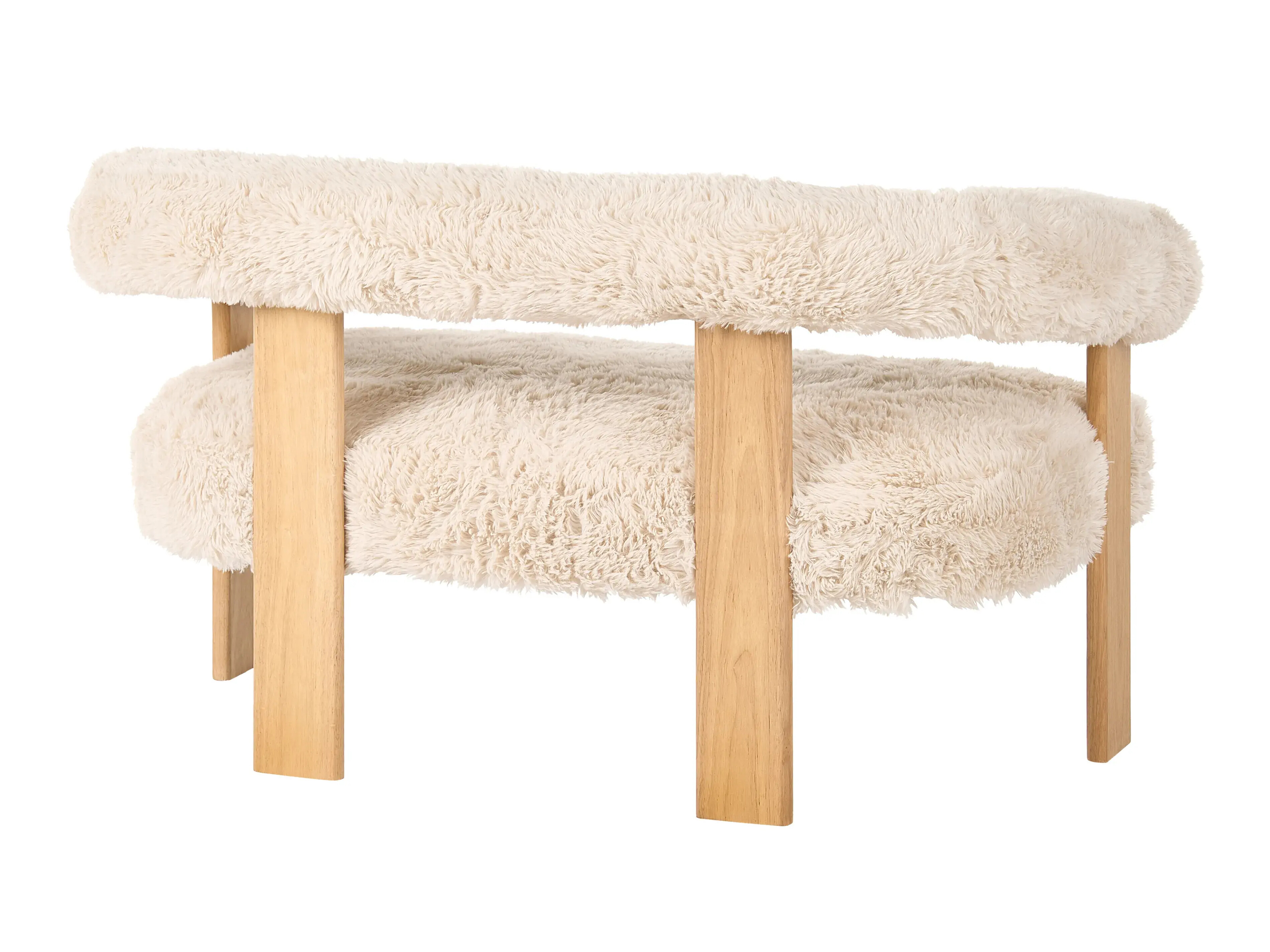 Σετ ταπετσαρισμένων επίπλων Berwyn 3269 (Άσπρο + Ανοιχτό καφέ)