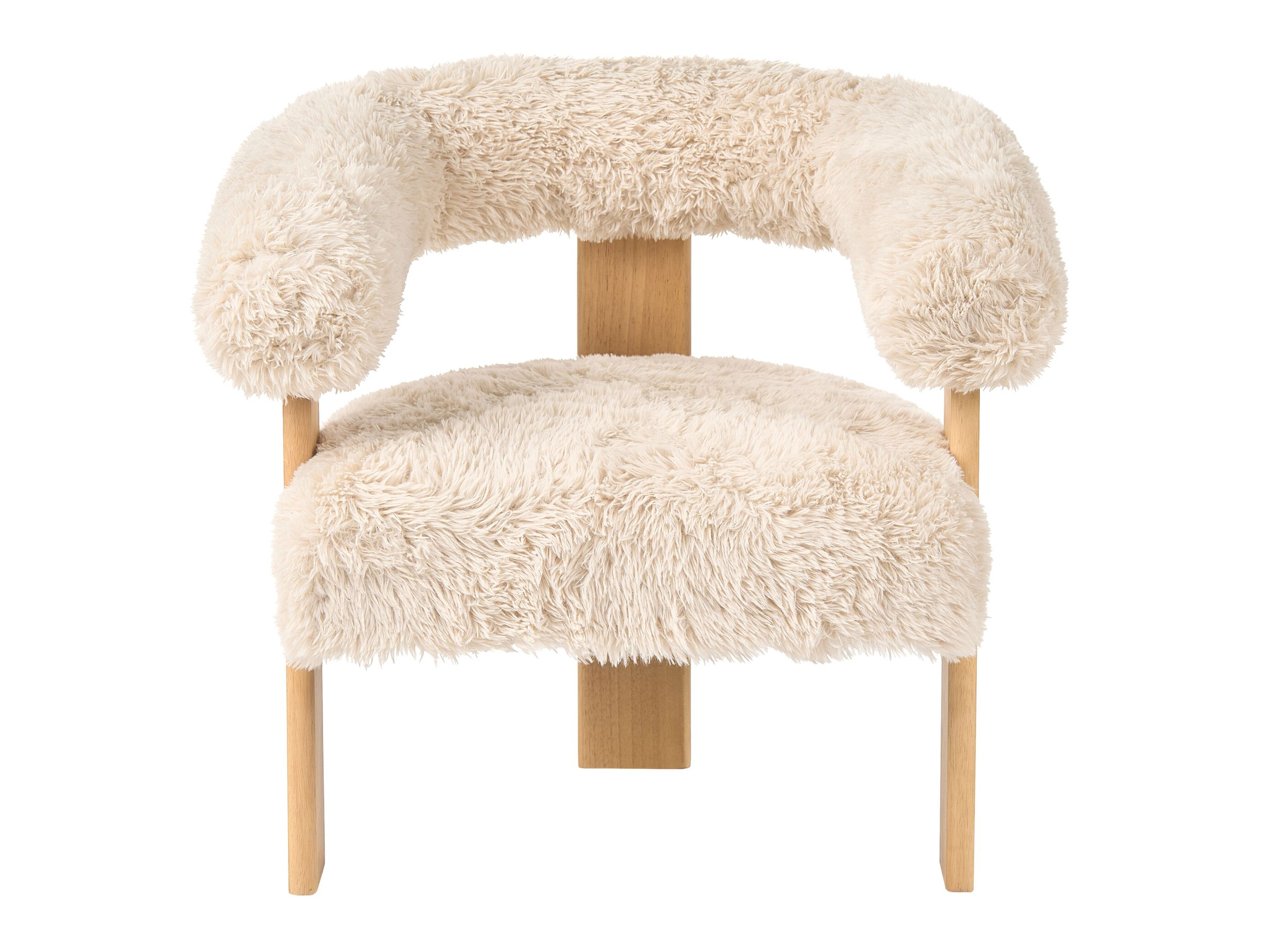 Σετ ταπετσαρισμένων επίπλων Berwyn 3269 (Άσπρο + Ανοιχτό καφέ)