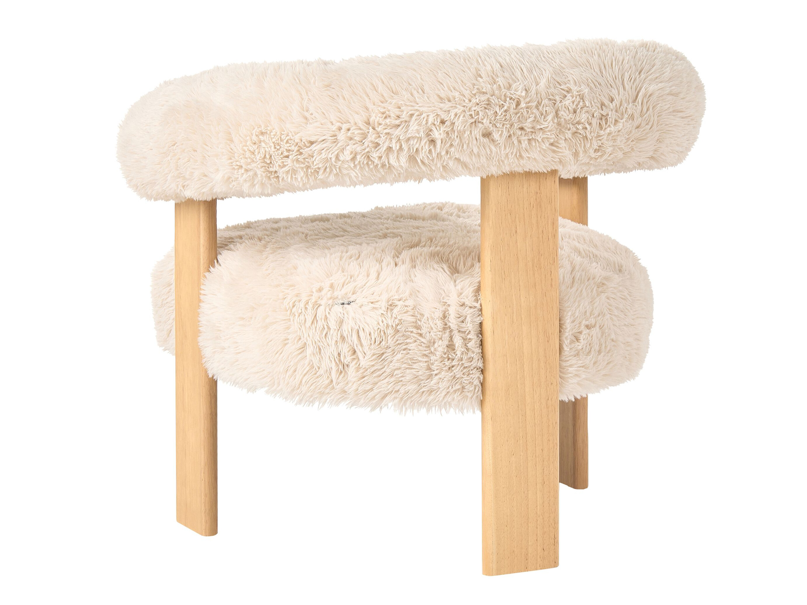 Σετ ταπετσαρισμένων επίπλων Berwyn 3269 (Άσπρο + Ανοιχτό καφέ)