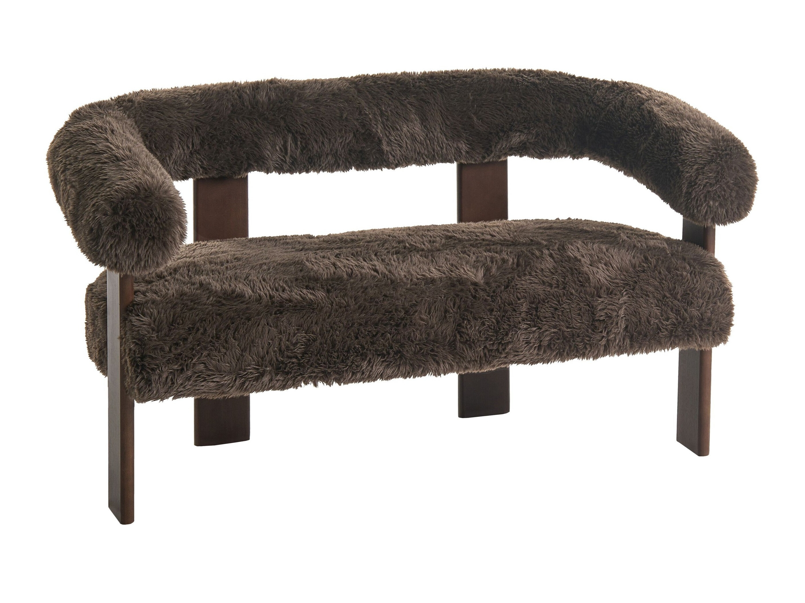 Upholstered bench Berwyn 3271 (Dark brown)