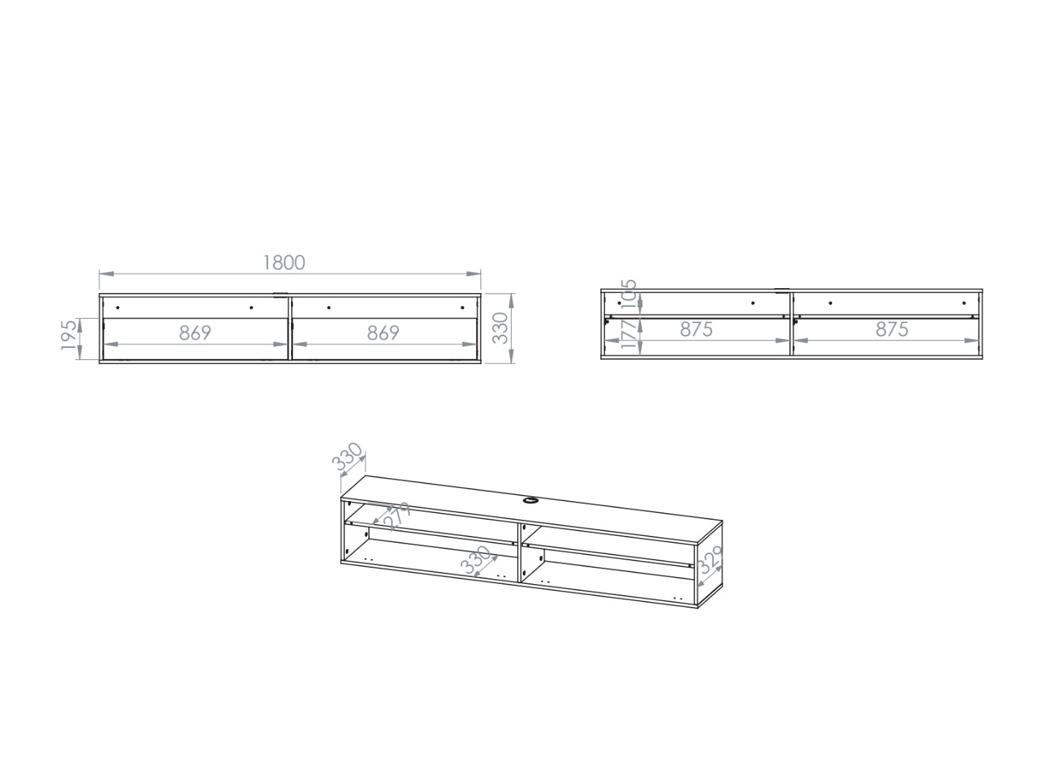 Έπιπλο τηλεόρασης Morsero 105