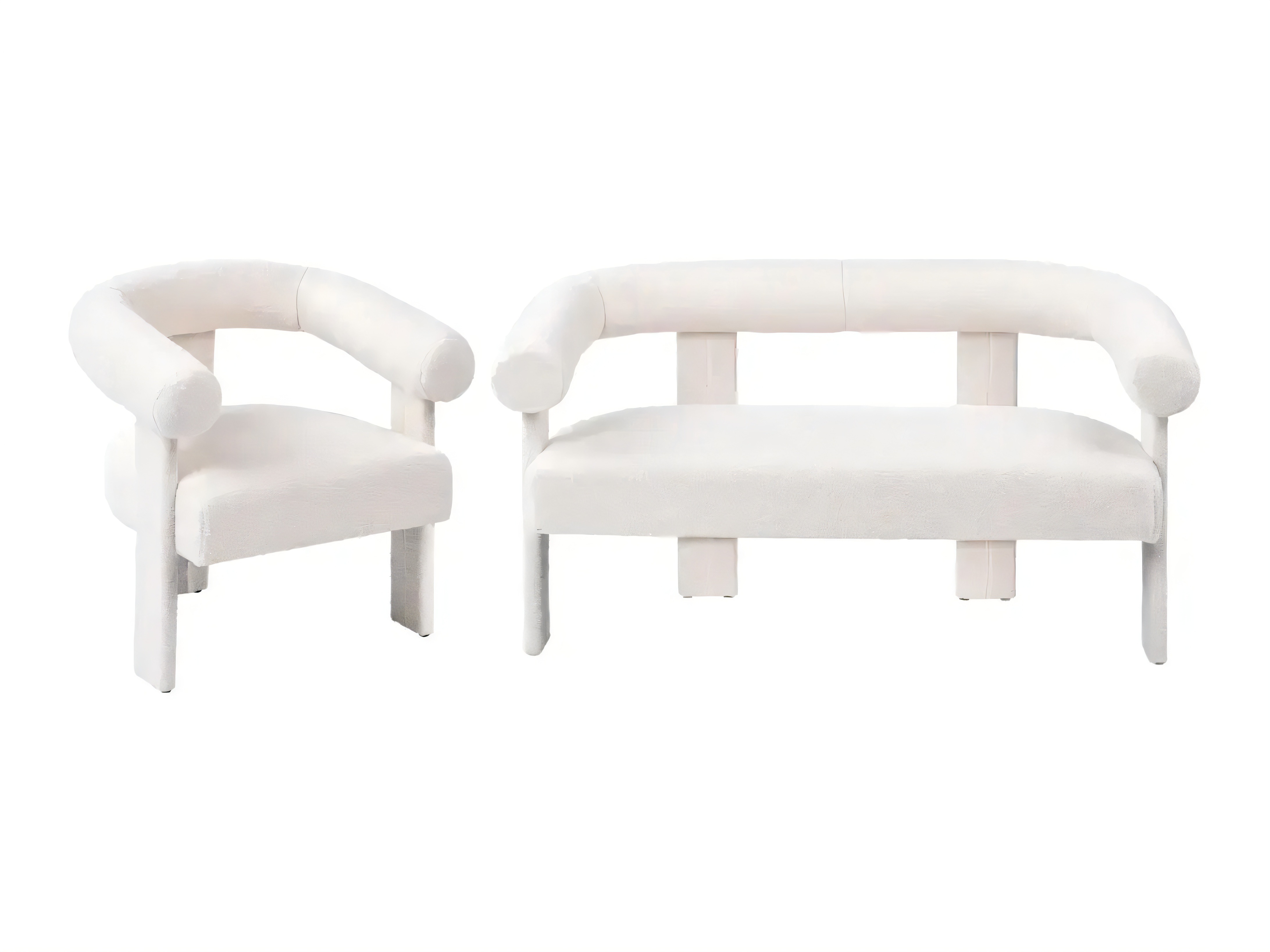 Σετ ταπετσαρισμένων επίπλων Berwyn 2710 (Άσπρο)