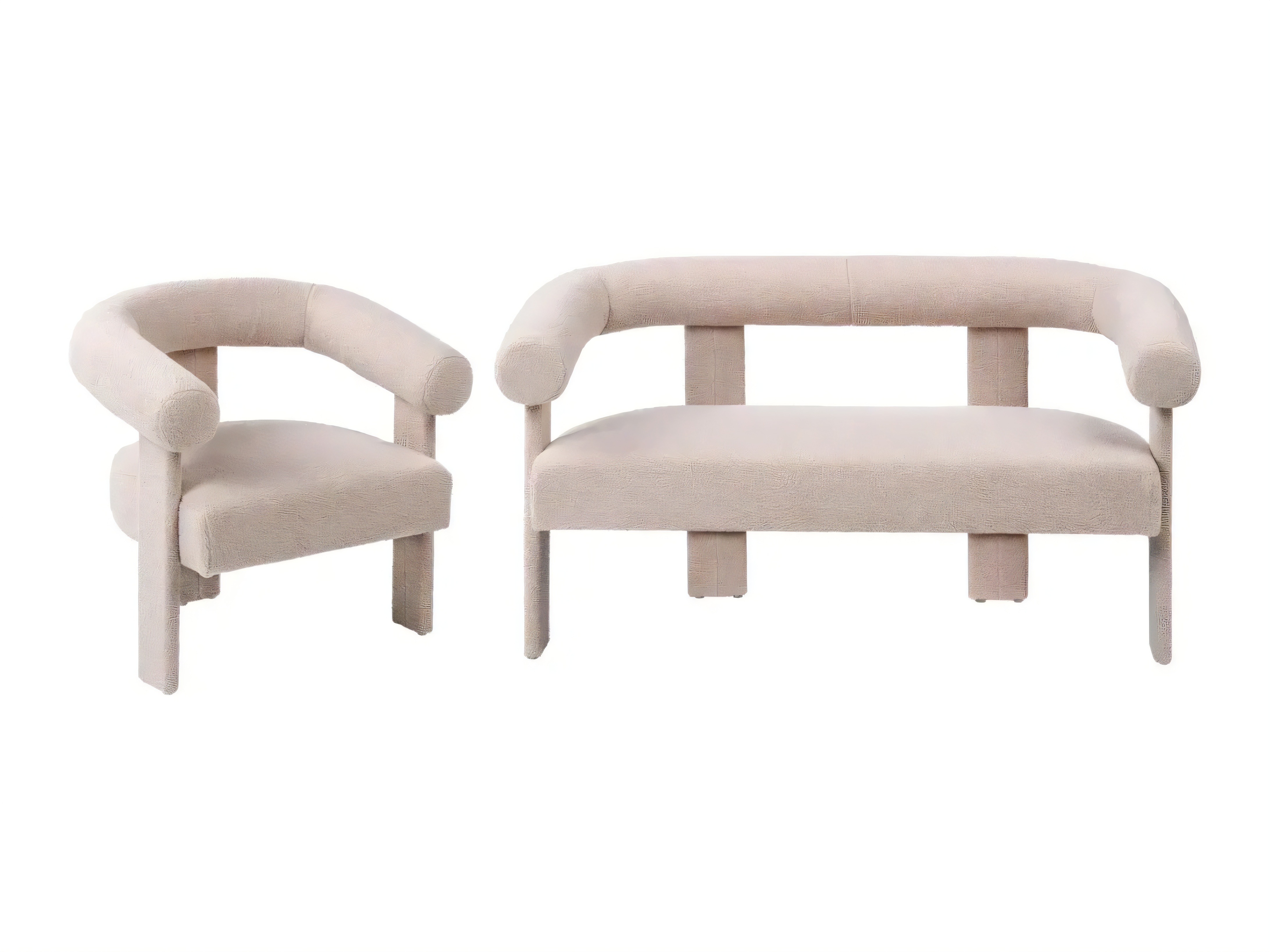 Σετ ταπετσαρισμένων επίπλων Berwyn 2710 (Κρεμ)