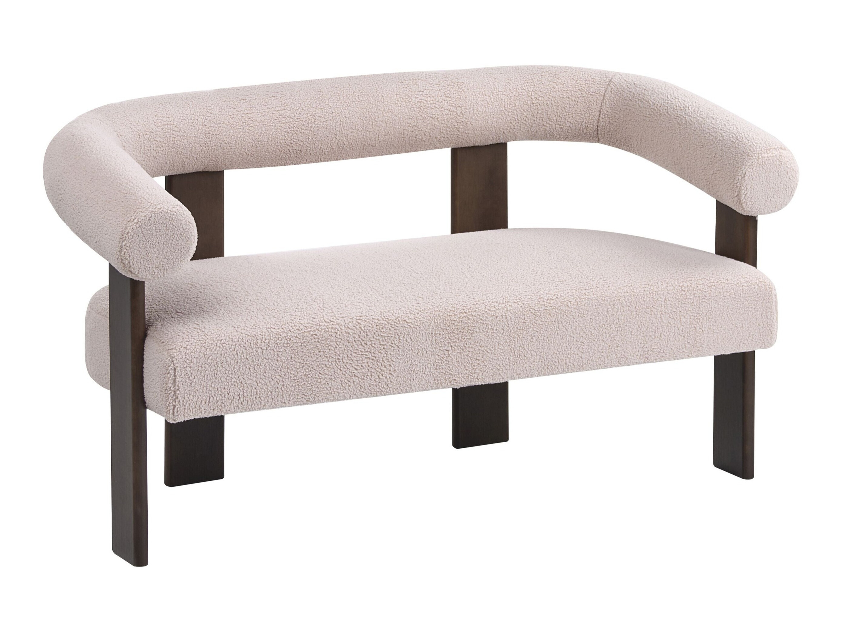 Ταμπουρέ Berwyn 2709 (Μπεζ + Σκούρο ξύλο)