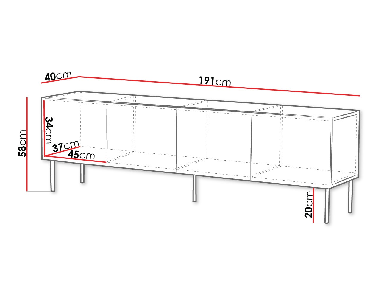 Έπιπλο τηλεόρασης Morbala 102