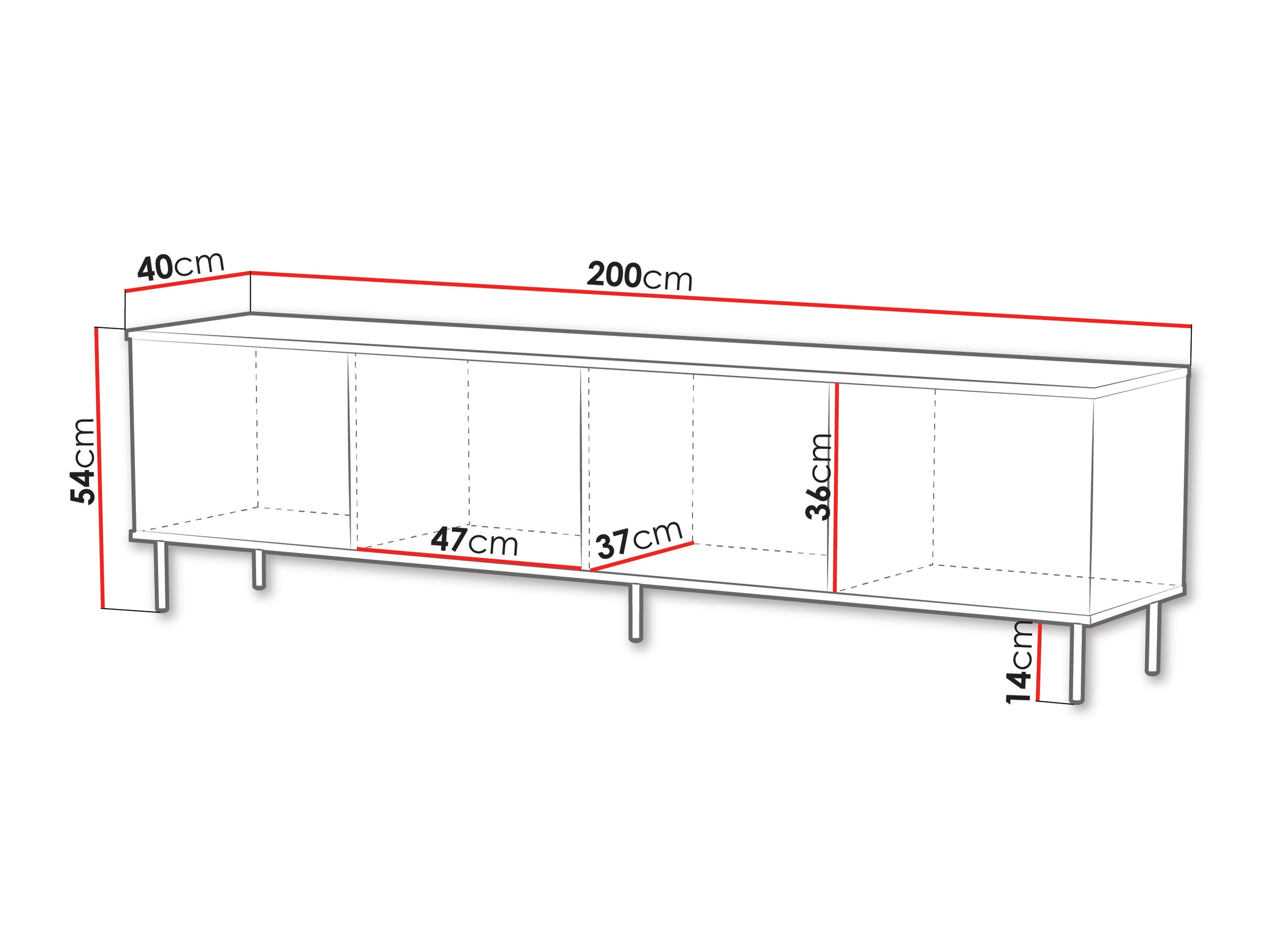 Έπιπλο τηλεόρασης Tempus