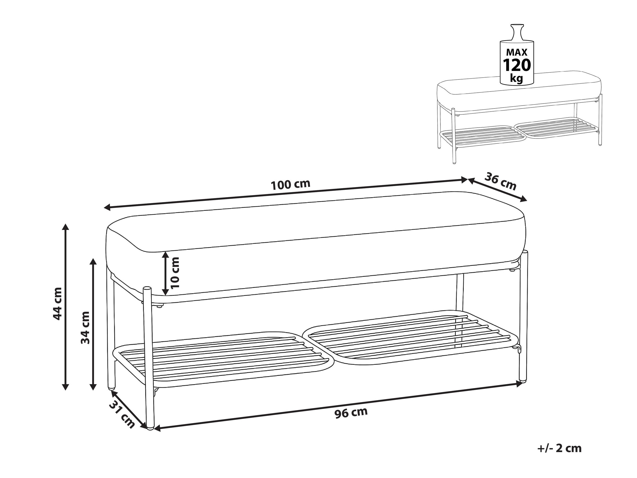 Ταμπουρέ Berwyn 3278 (Σκούρο γκρι)