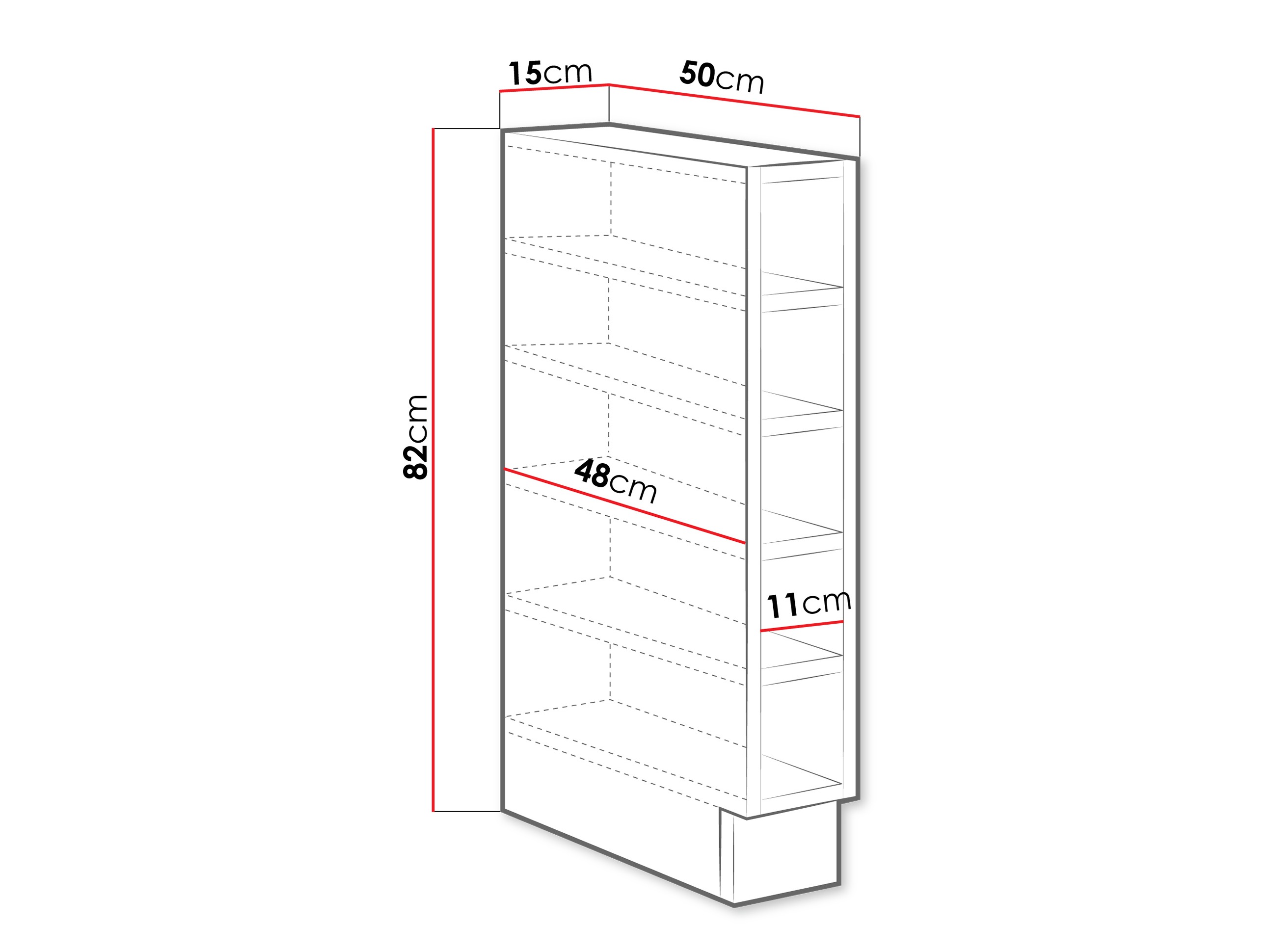 Bookcase Sole 103