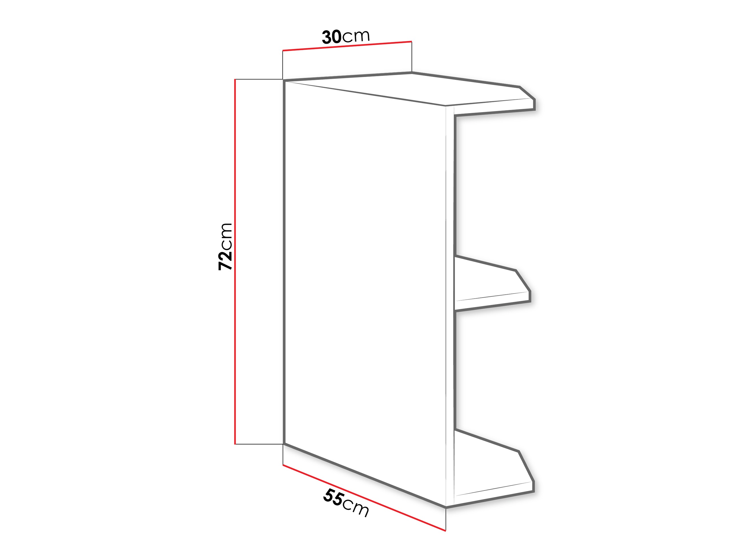 Bookcase Sole 107