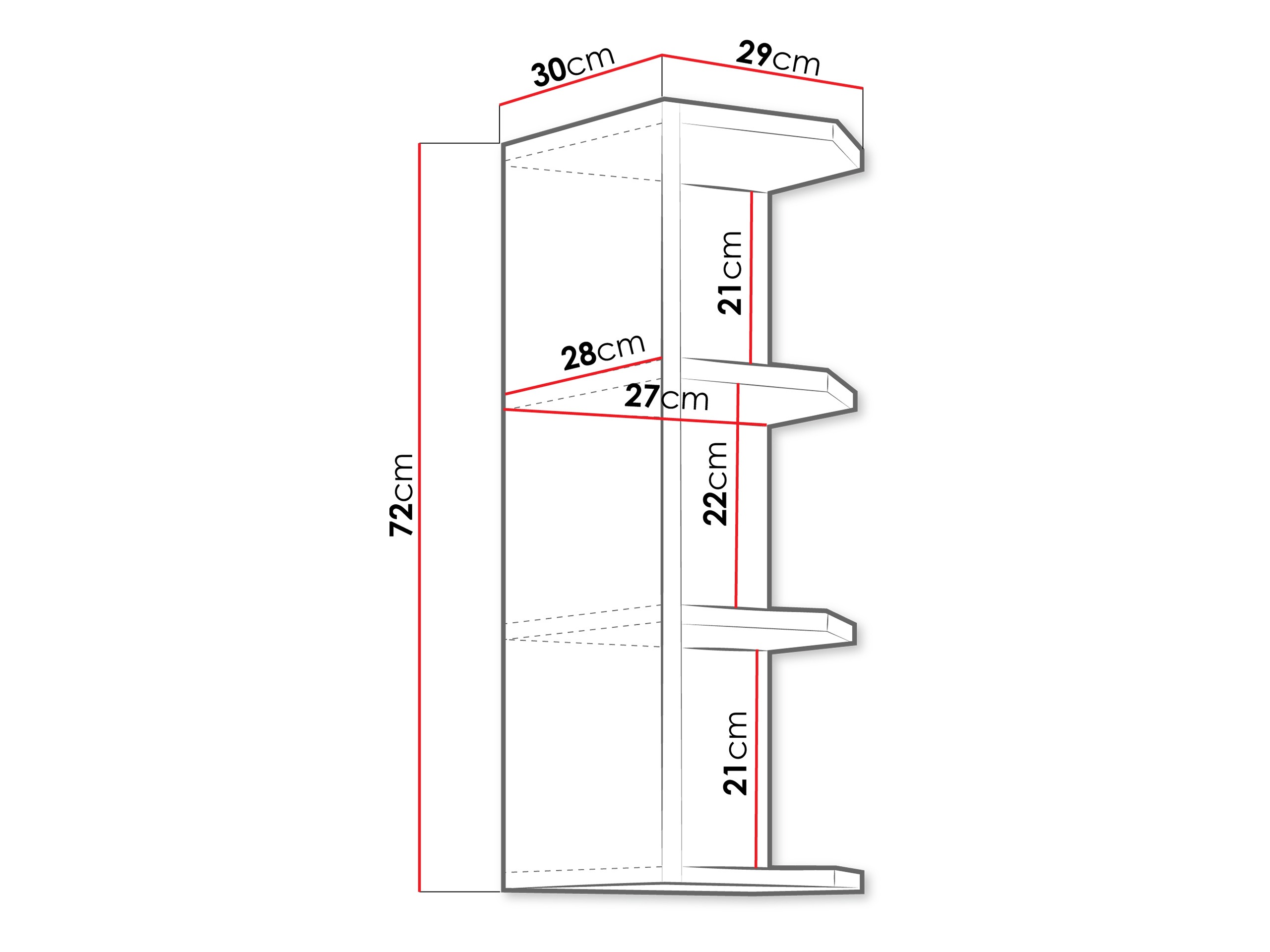 Ράφι τοίχου Sole 109