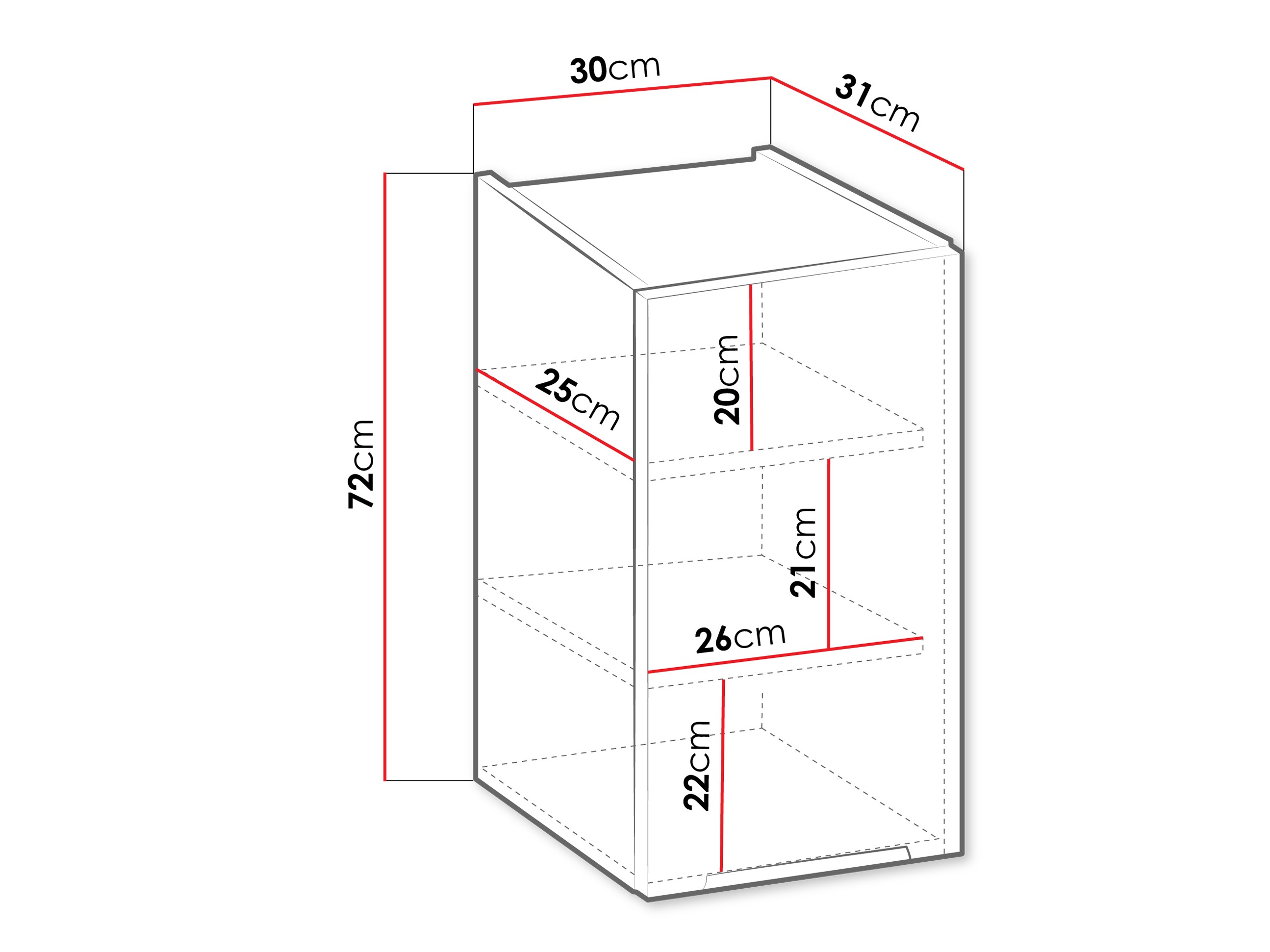 Modular wall cabinet Sole 112