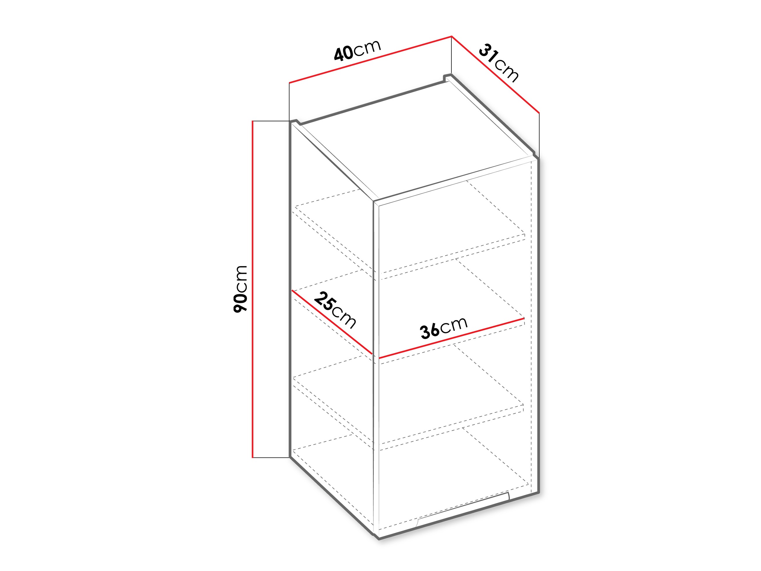 Πολυμορφικό ντουλάπι τοίχου Sole 118