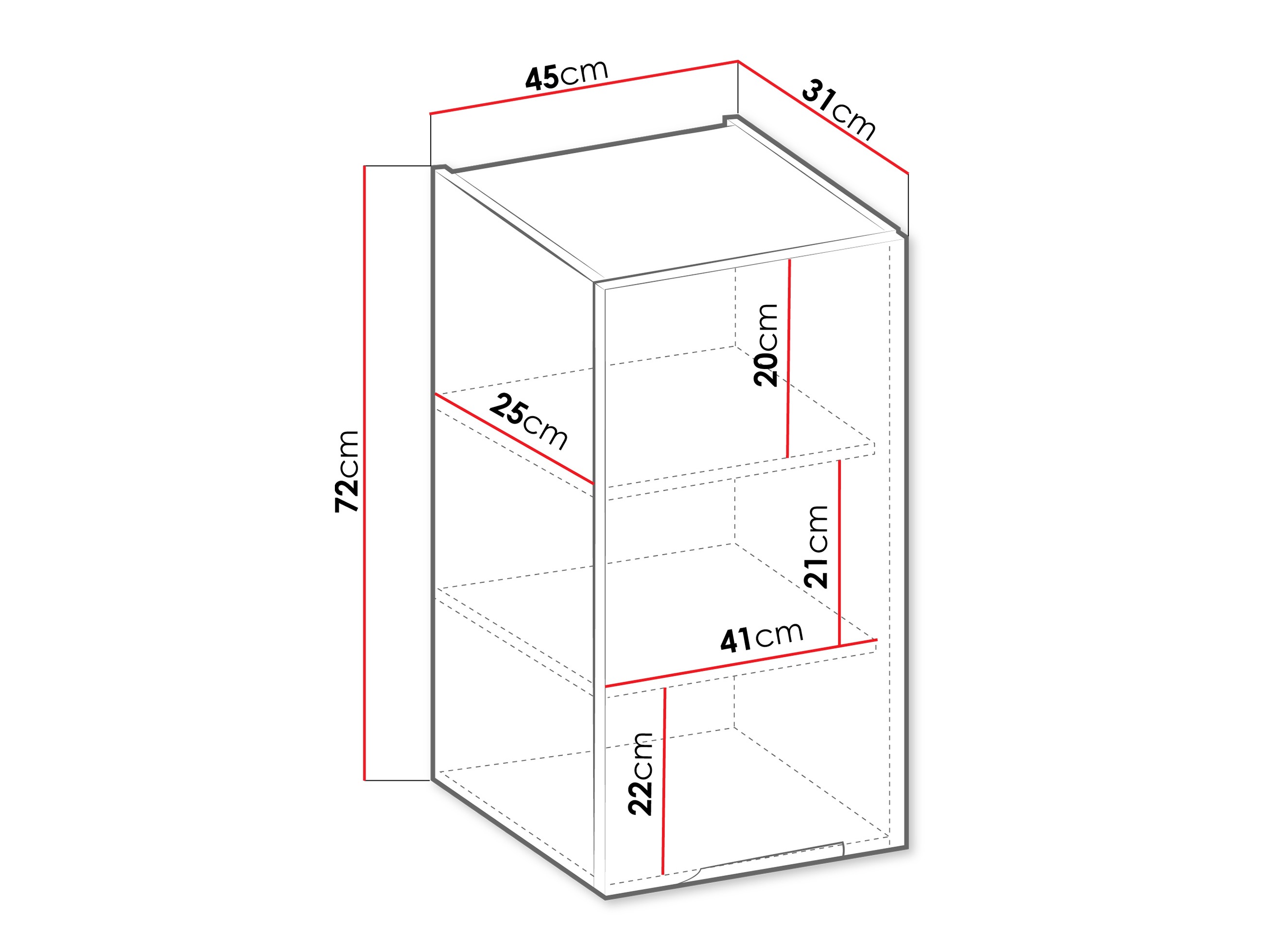 Πολυμορφικό ντουλάπι τοίχου Sole 119