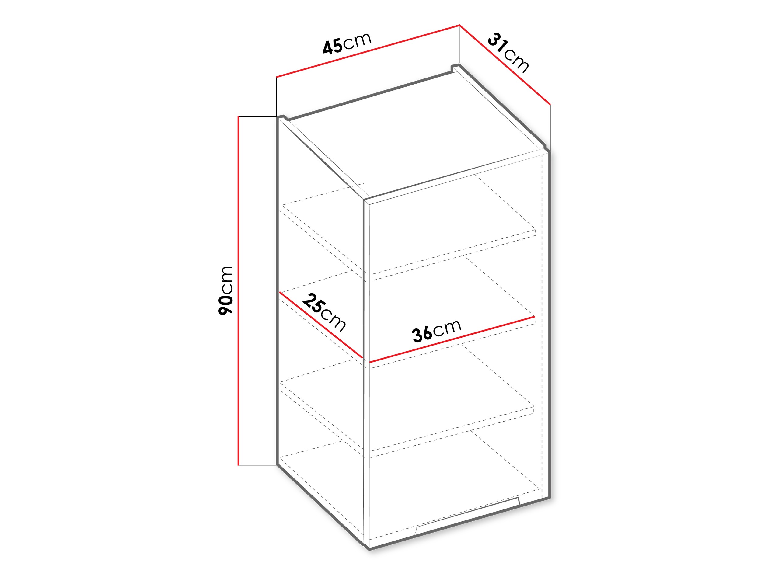 Πολυμορφικό ντουλάπι τοίχου Sole 120